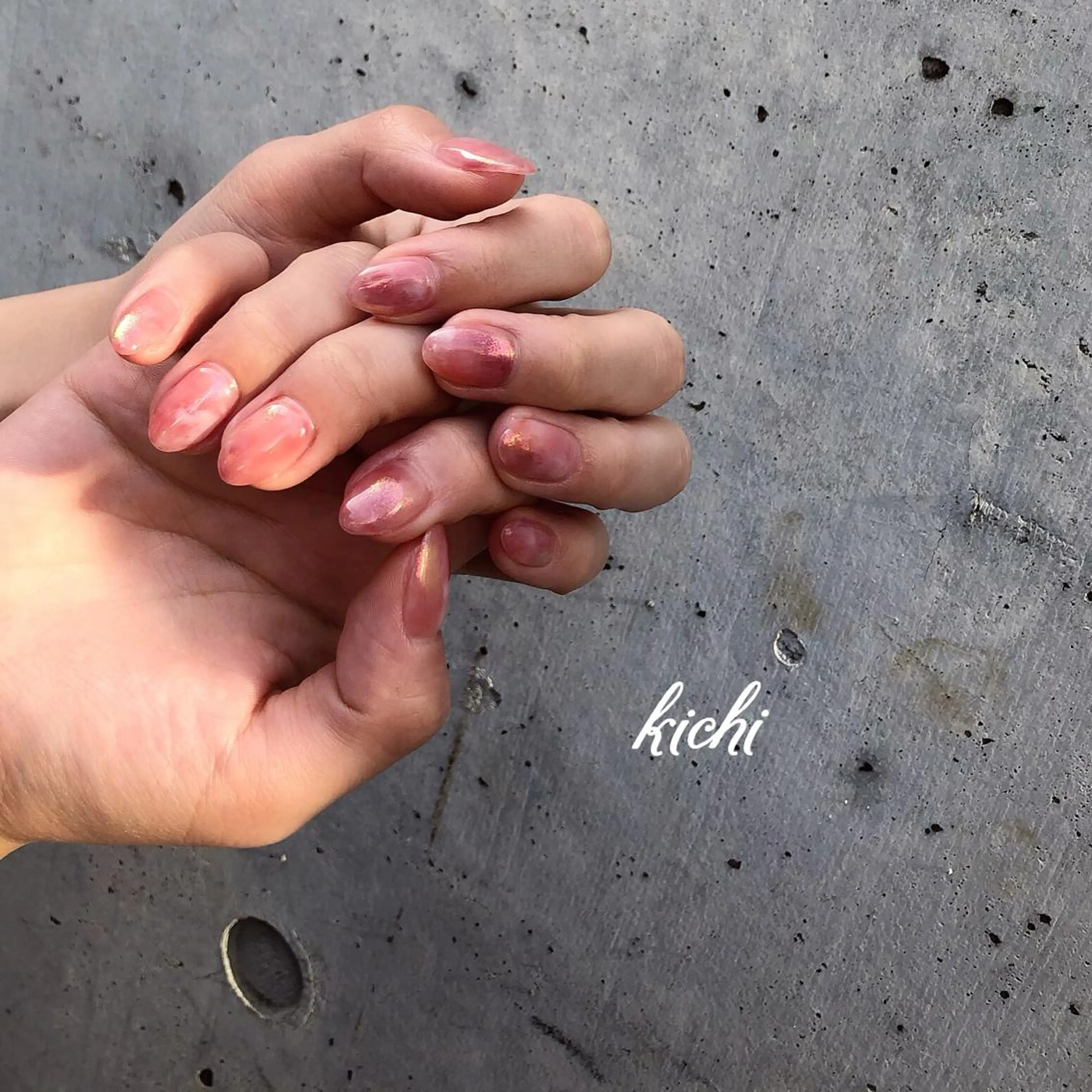 ネイル ハンドネイル フットネイル kichi･:* みじゅのネイルデザイン