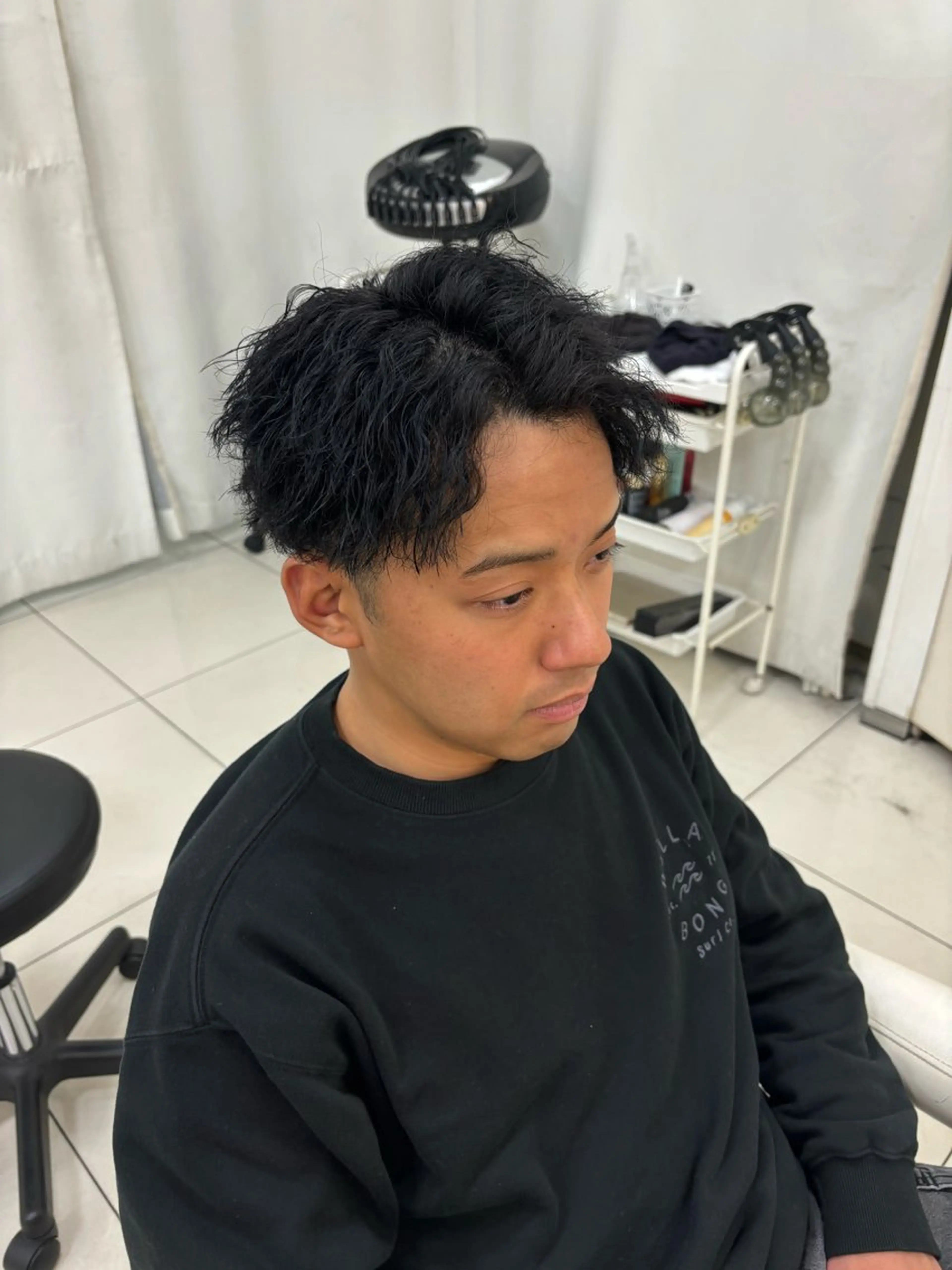 カラー パーマ メンズ カット パーマ 🫧Ash 小岩店 ハセベ🫧のヘアスタイル