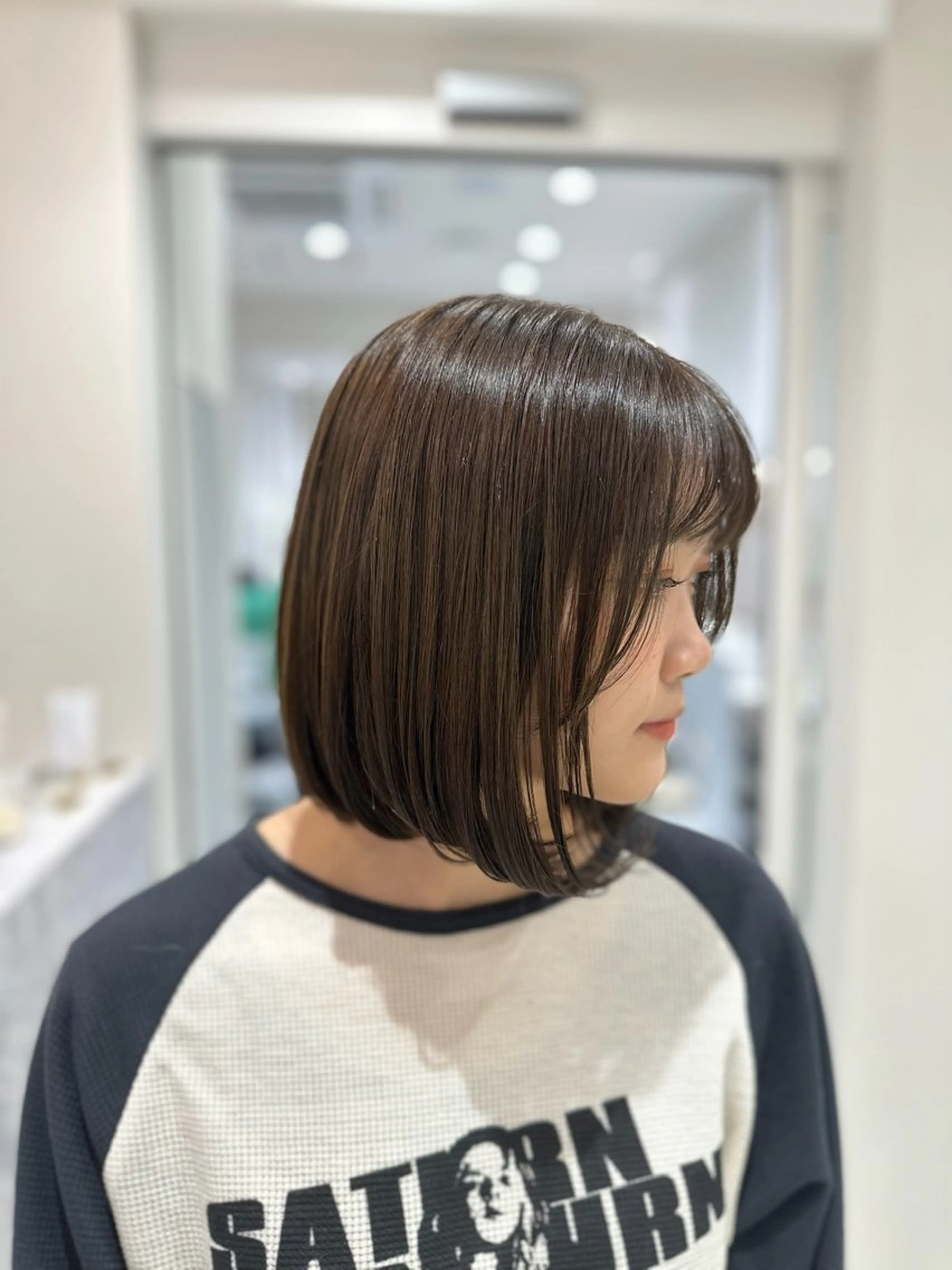 ミディアム カラー カット ヘアカラー トリートメント ヘッドスパ 韓国レイヤー✨ yasuko銀座のヘアスタイル
