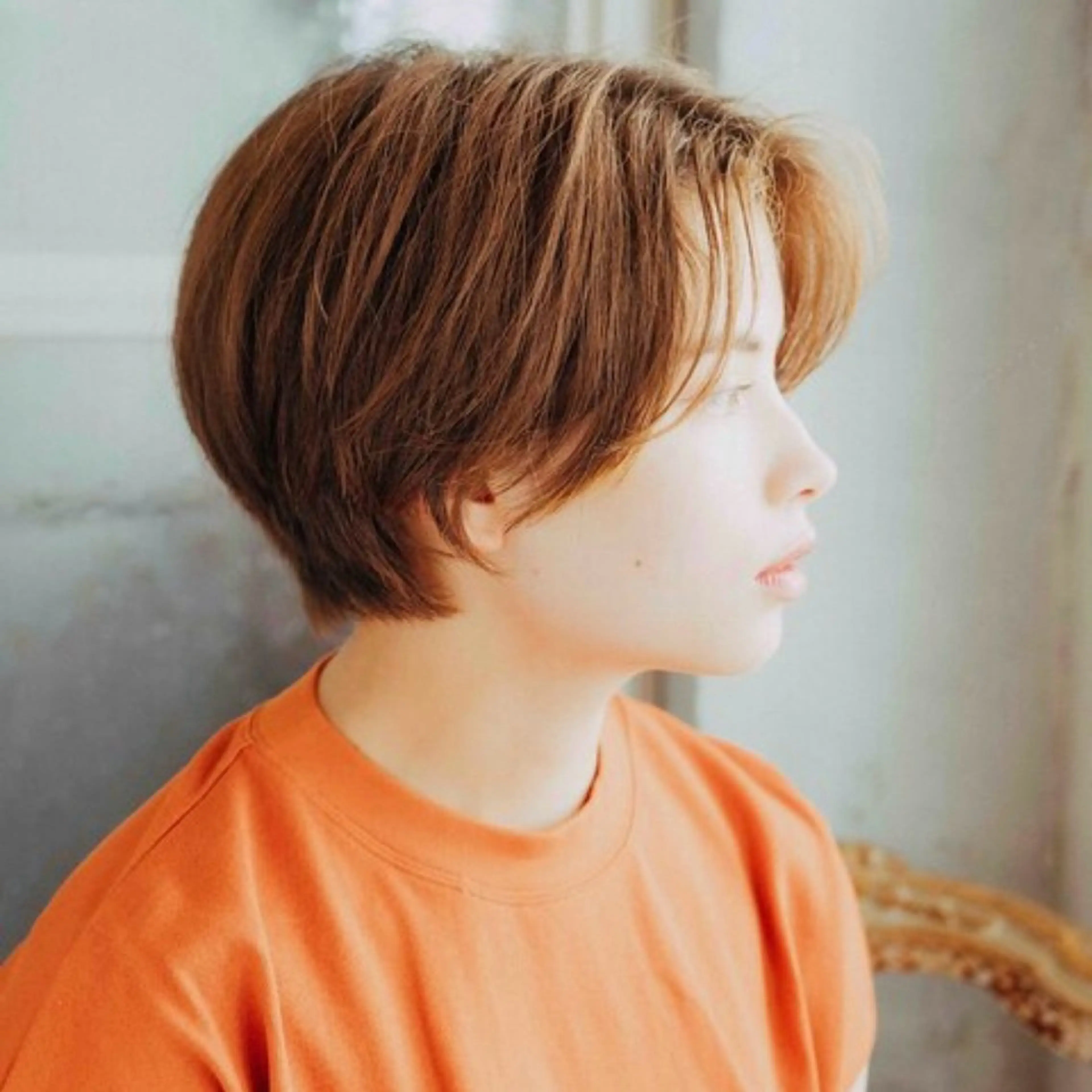 ショート カラー 似合わせショート/ ハイライト/我如古のヘアスタイル