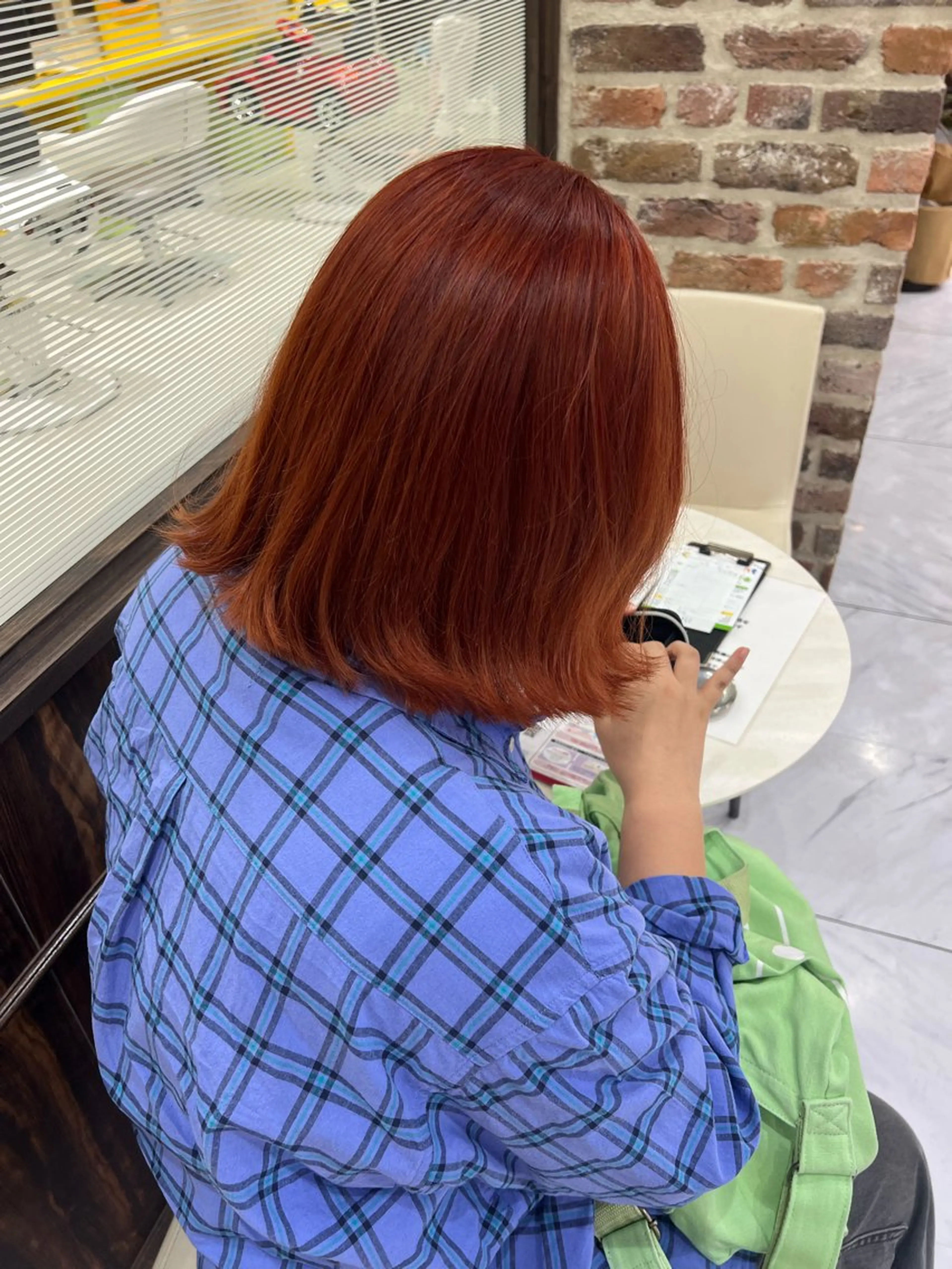 カラー あんどう ゆうかのヘアスタイル