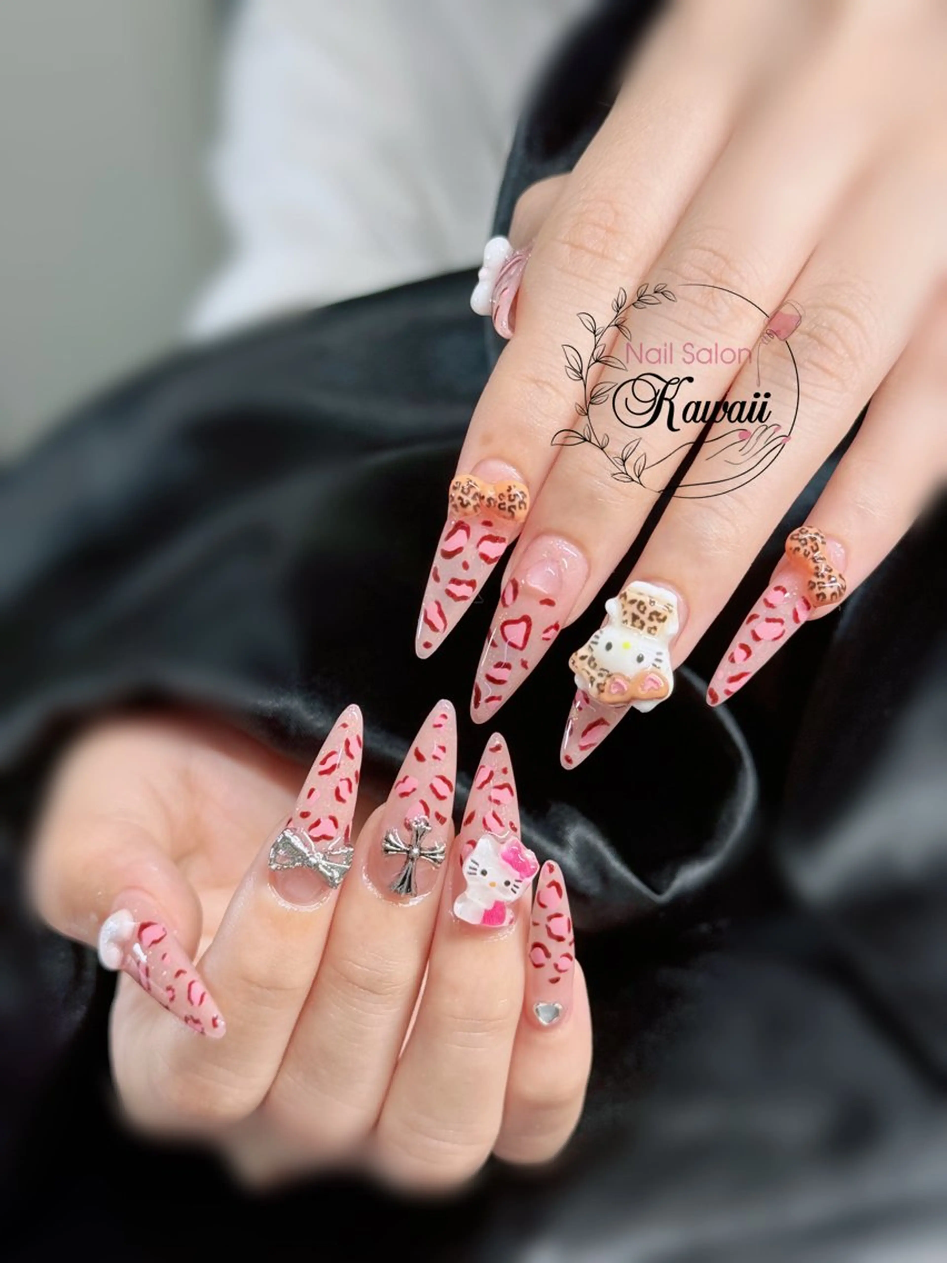 ネイル アートネイル 長さ出し フレンチネイル ジェルネイル 韓国ネイル ハンドネイル Kawaii Nail Salon所属・Kawaii-jp Tomisatoのネイルデザイン