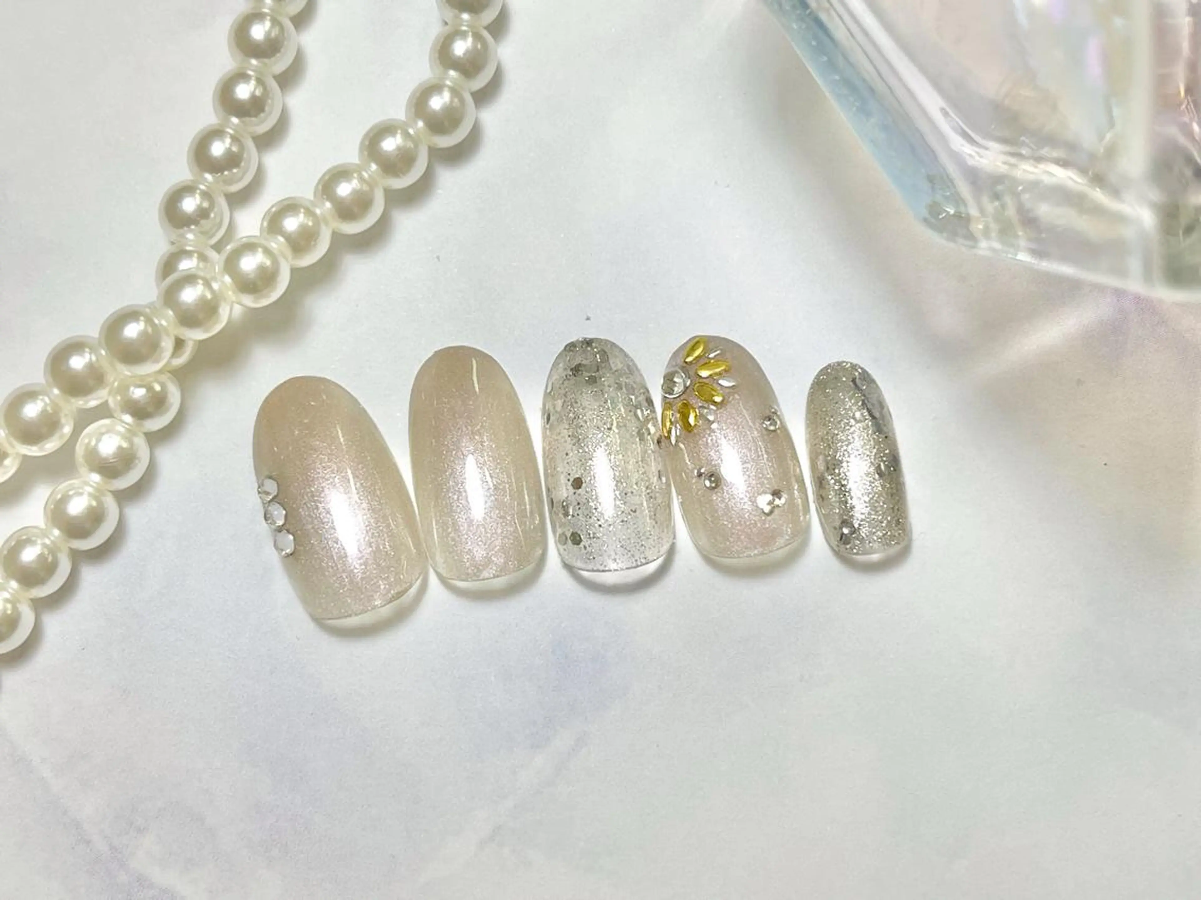 ネイル ハンドネイル ネイルPetit Ribbonのネイルデザイン