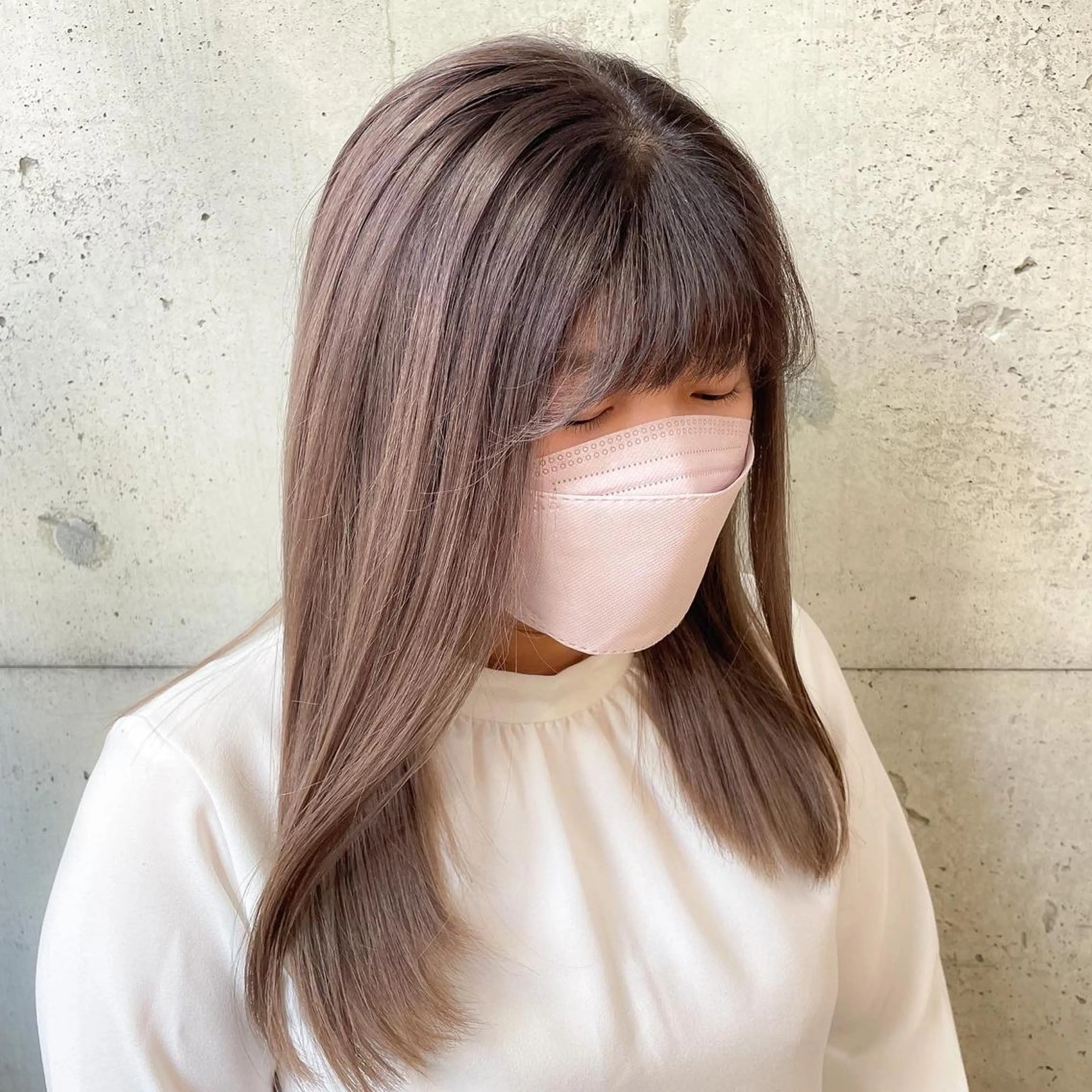 ロング カラー ヘアカラー トリートメント youres hair 髪質改善トリートメント&ヘッドスパ  新宿三丁目店【ユアーズヘア】所属・🦋透明感カラー 👑NODOKA🦋のヘアスタイル