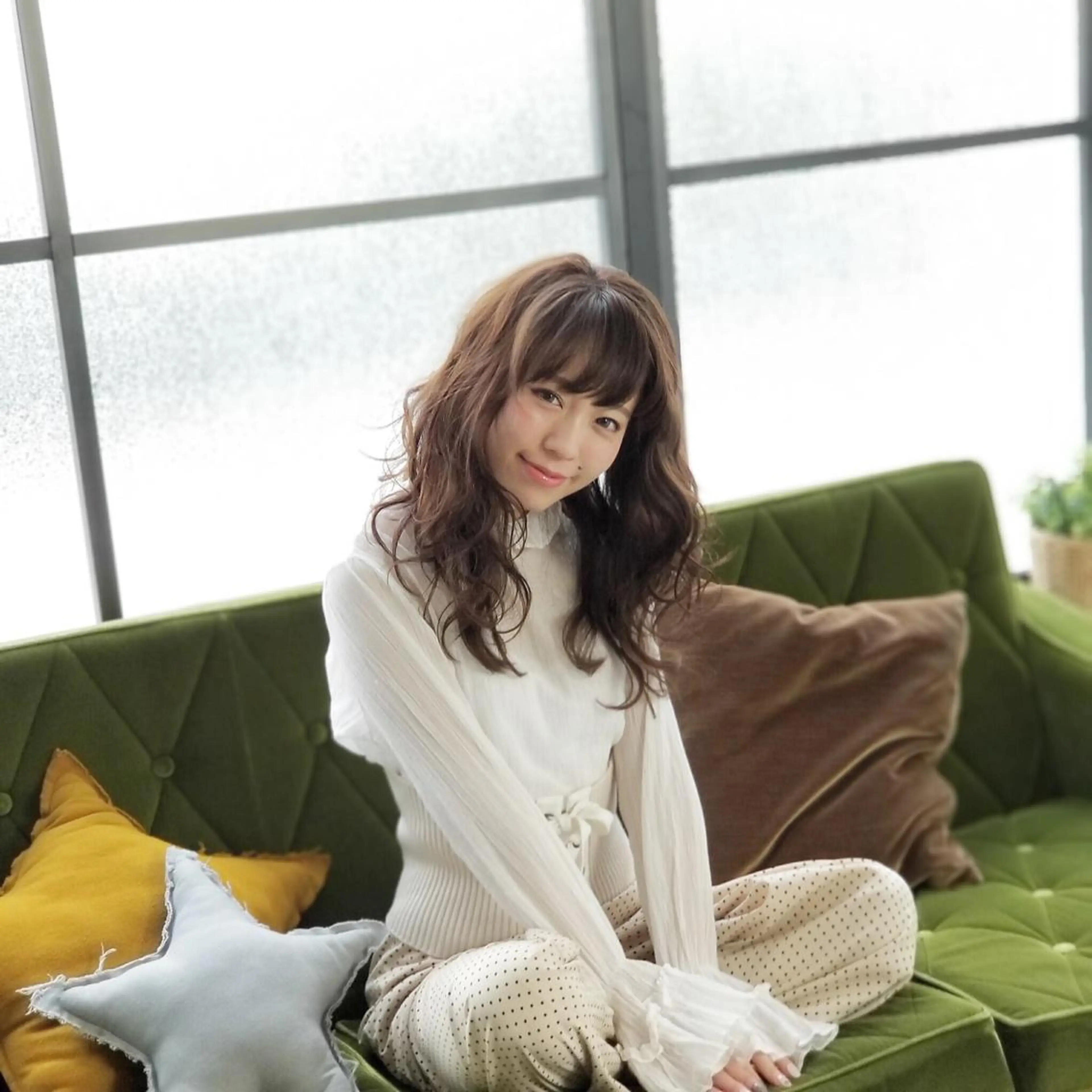 ミディアム カラー JIL BLAN 京都のヘアスタイル