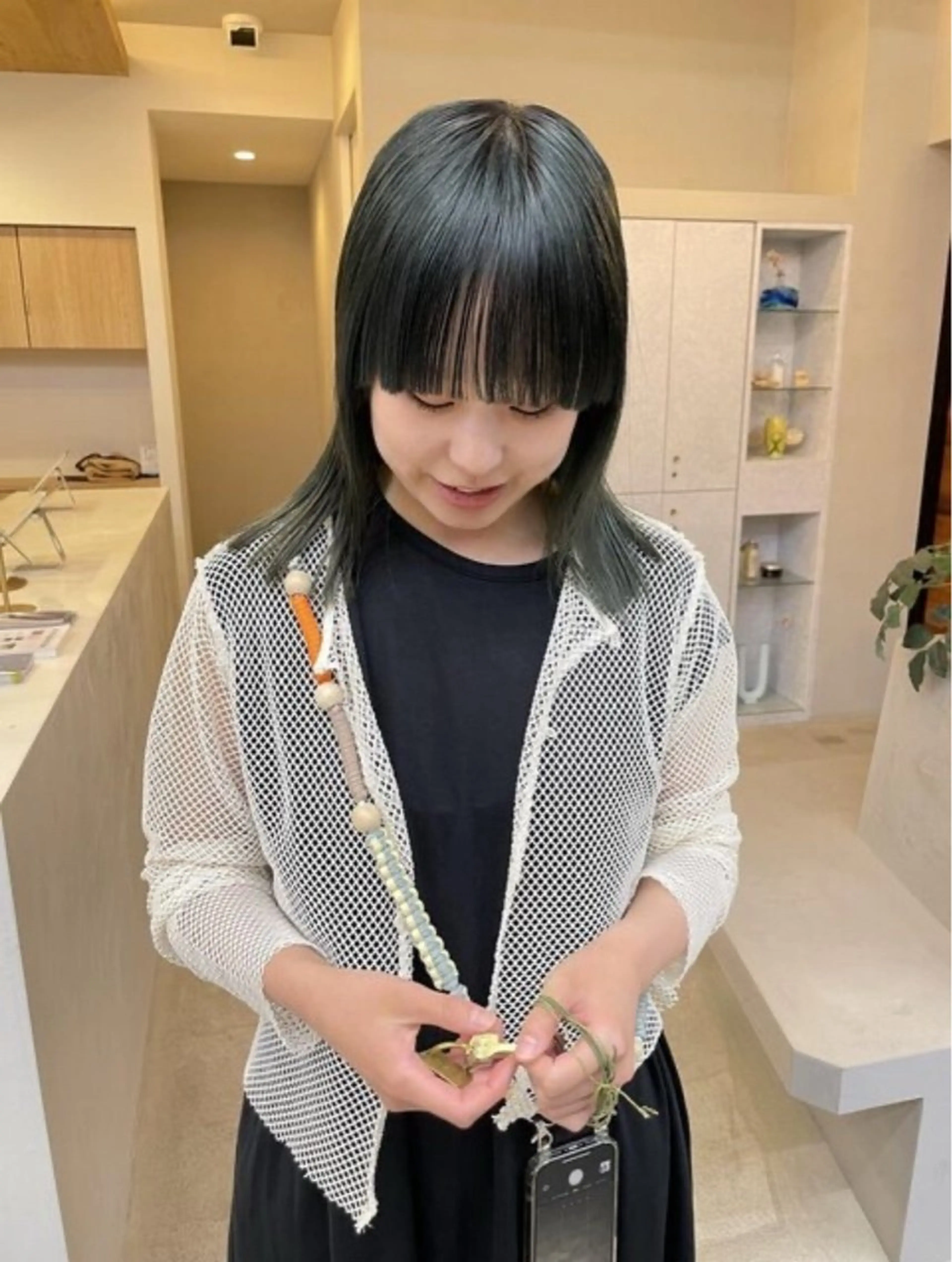 ミディアム カラー 透明感/艶カラー のあ 🧚🏼♀️のヘアスタイル