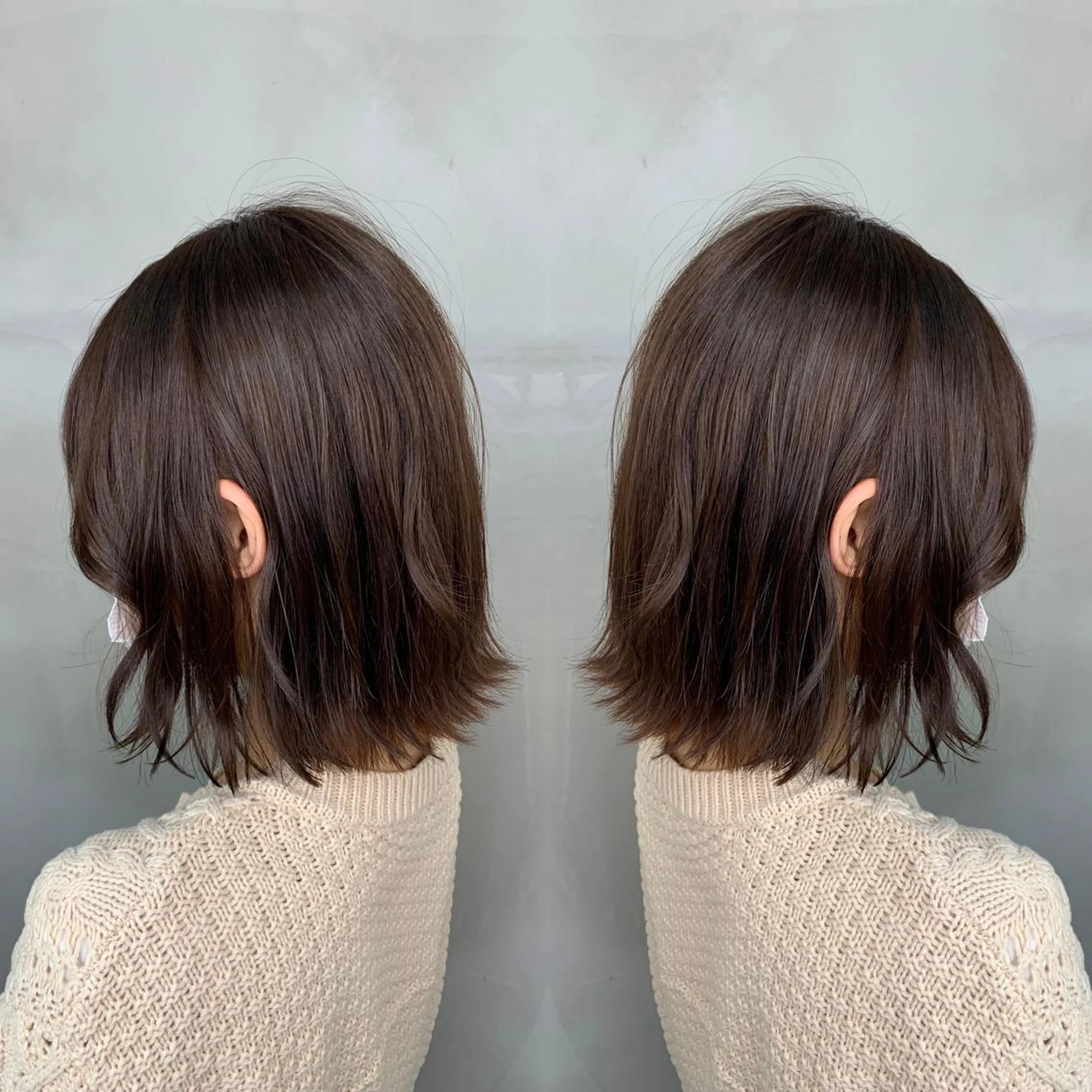 ショート カラー アッシュ バレイヤージュ ベージュカラー ブロンド ブルーカラー カット ヘアカラー トリートメント Nishida Ryomaのヘアスタイル