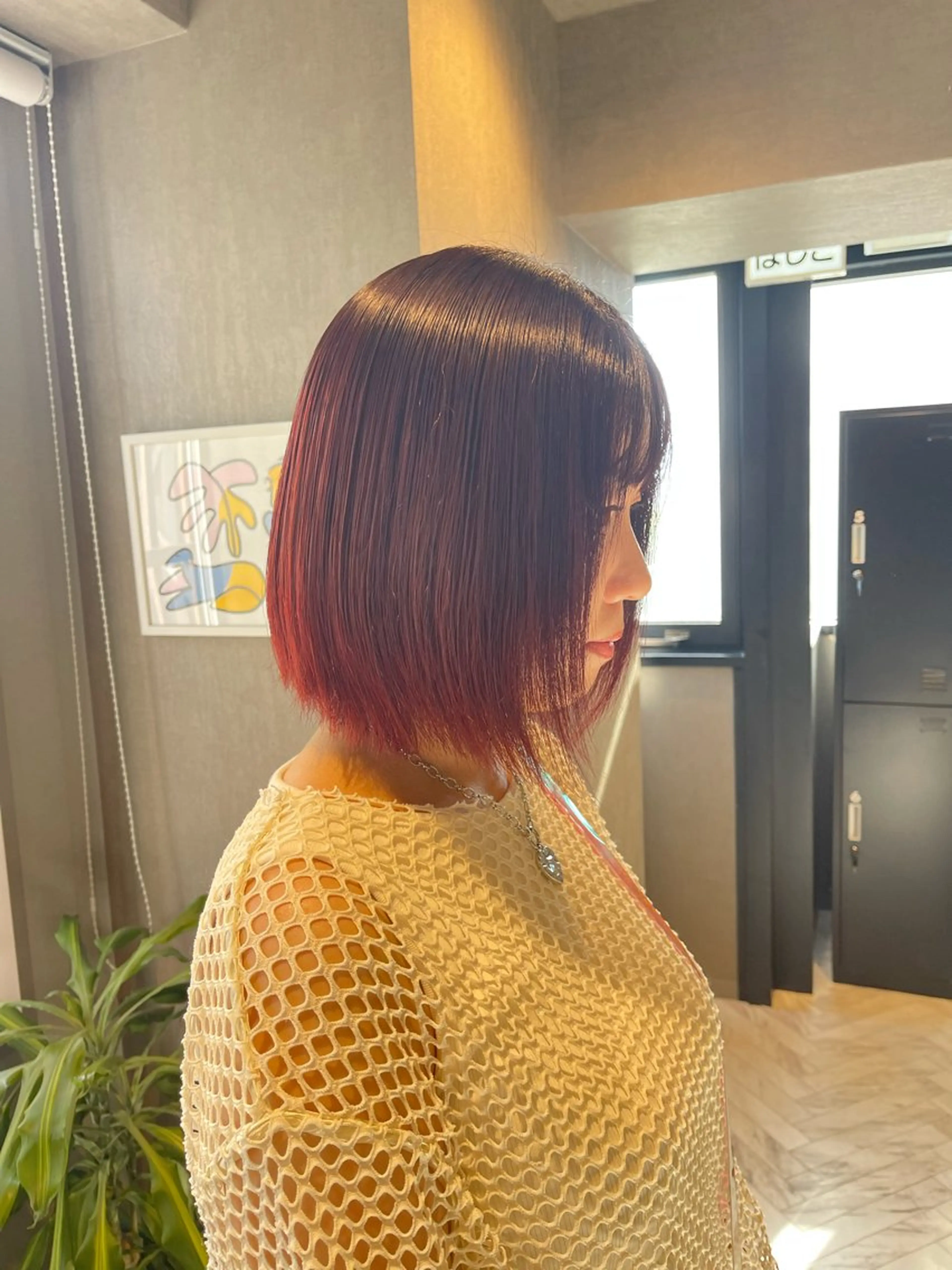 ショート カラー レッドカラー 透明感カラー/艶髪/ エクステ/HIROのヘアスタイル