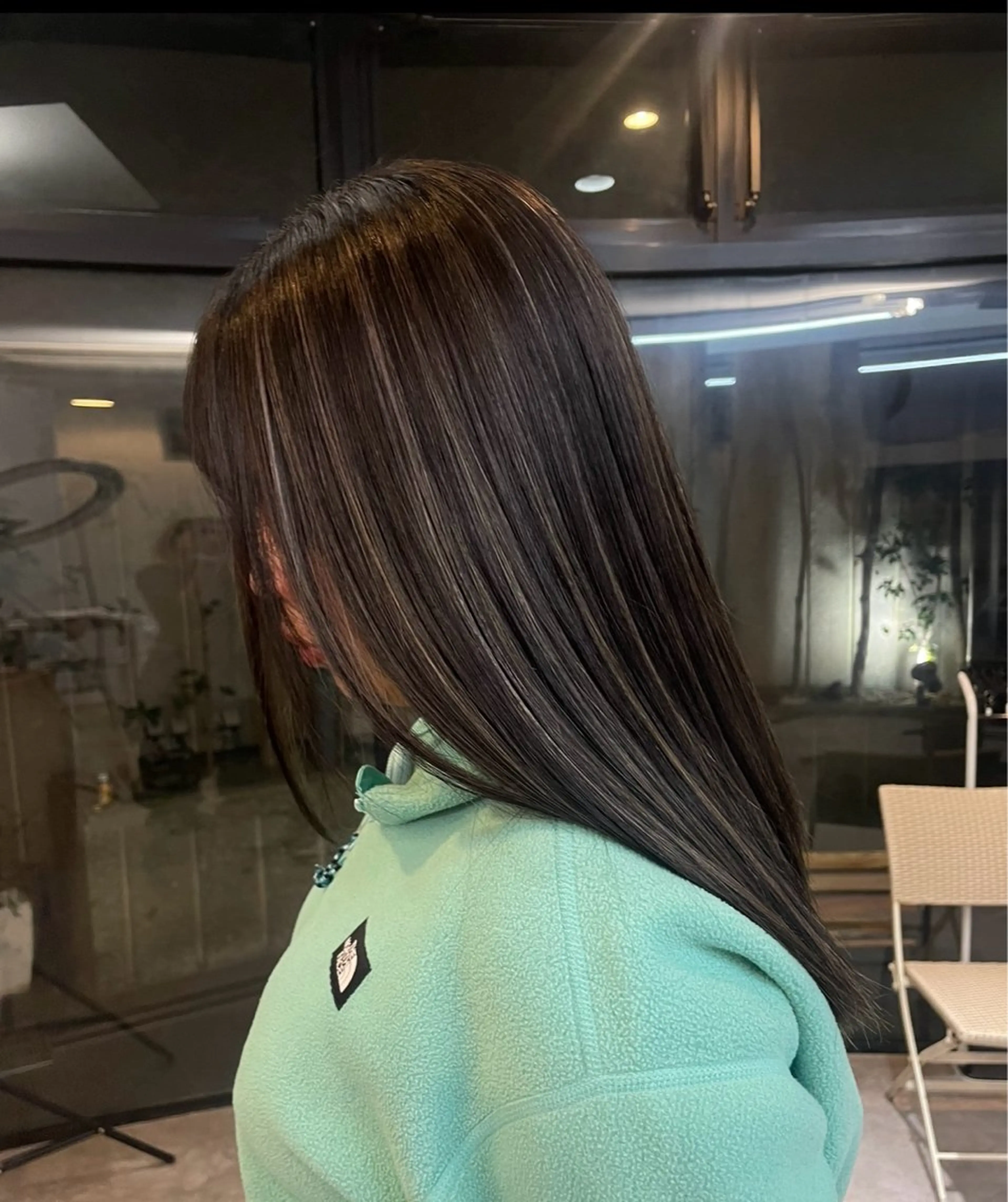 セミロング ハイライト 海外ハイトーン 🇺🇸sakiのヘアスタイル