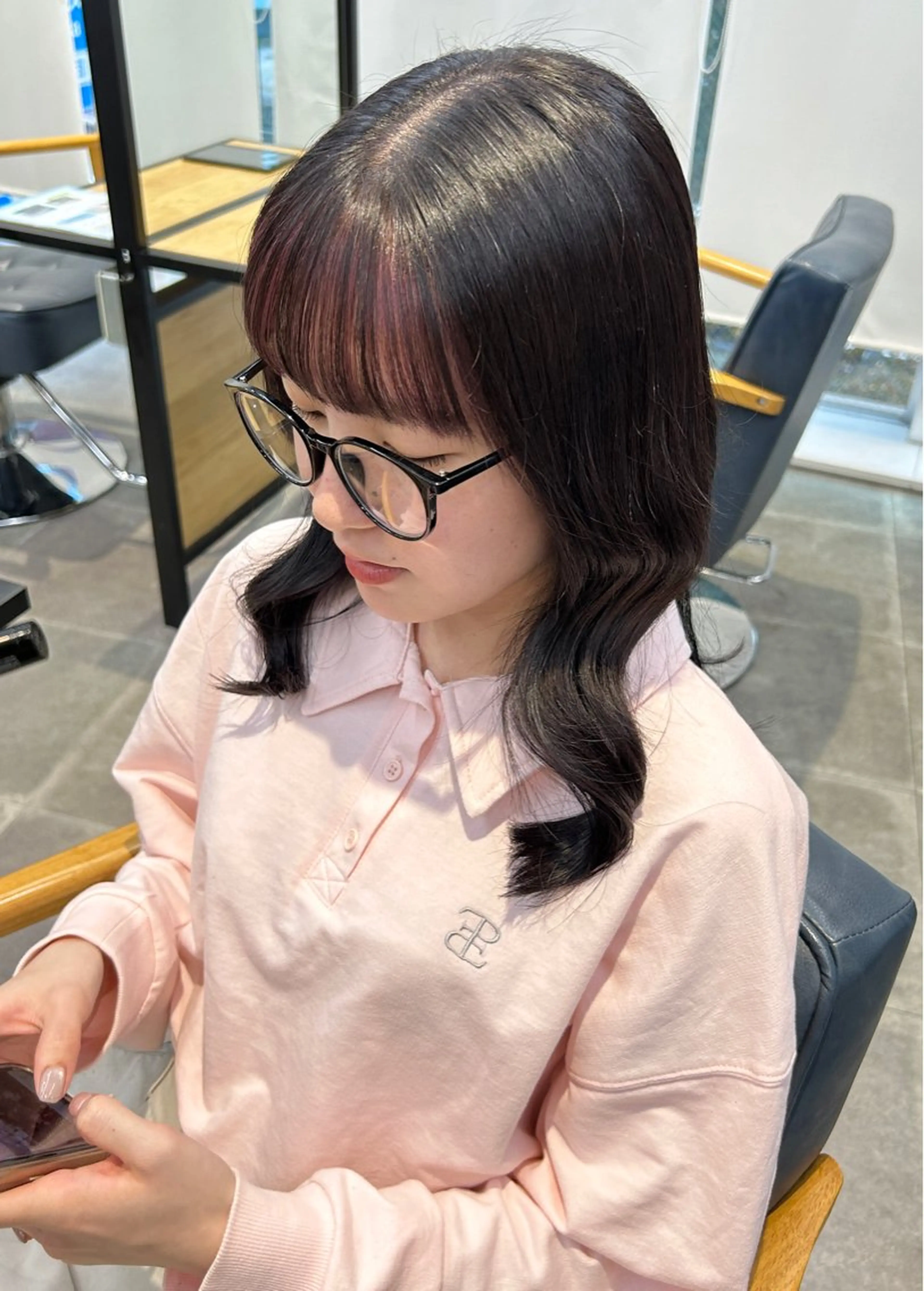 ロング カラー ヘアカラー トリートメント newi梅田🫧韓国 ヘア🫧sakiのヘアスタイル