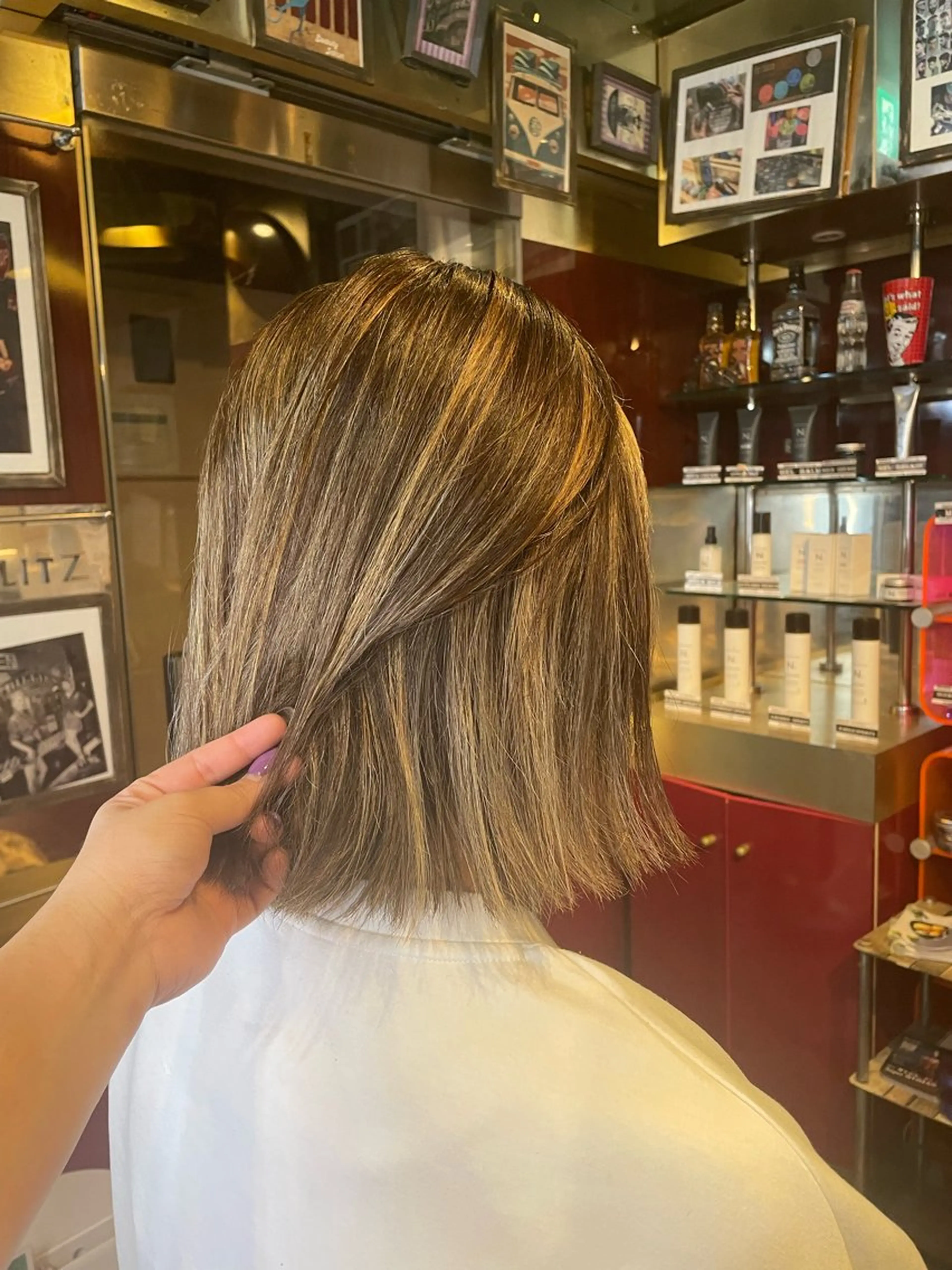 ミディアム カラー ハイライトカラー ハイライト 👑派手髪/カット 👑ANRYのヘアスタイル
