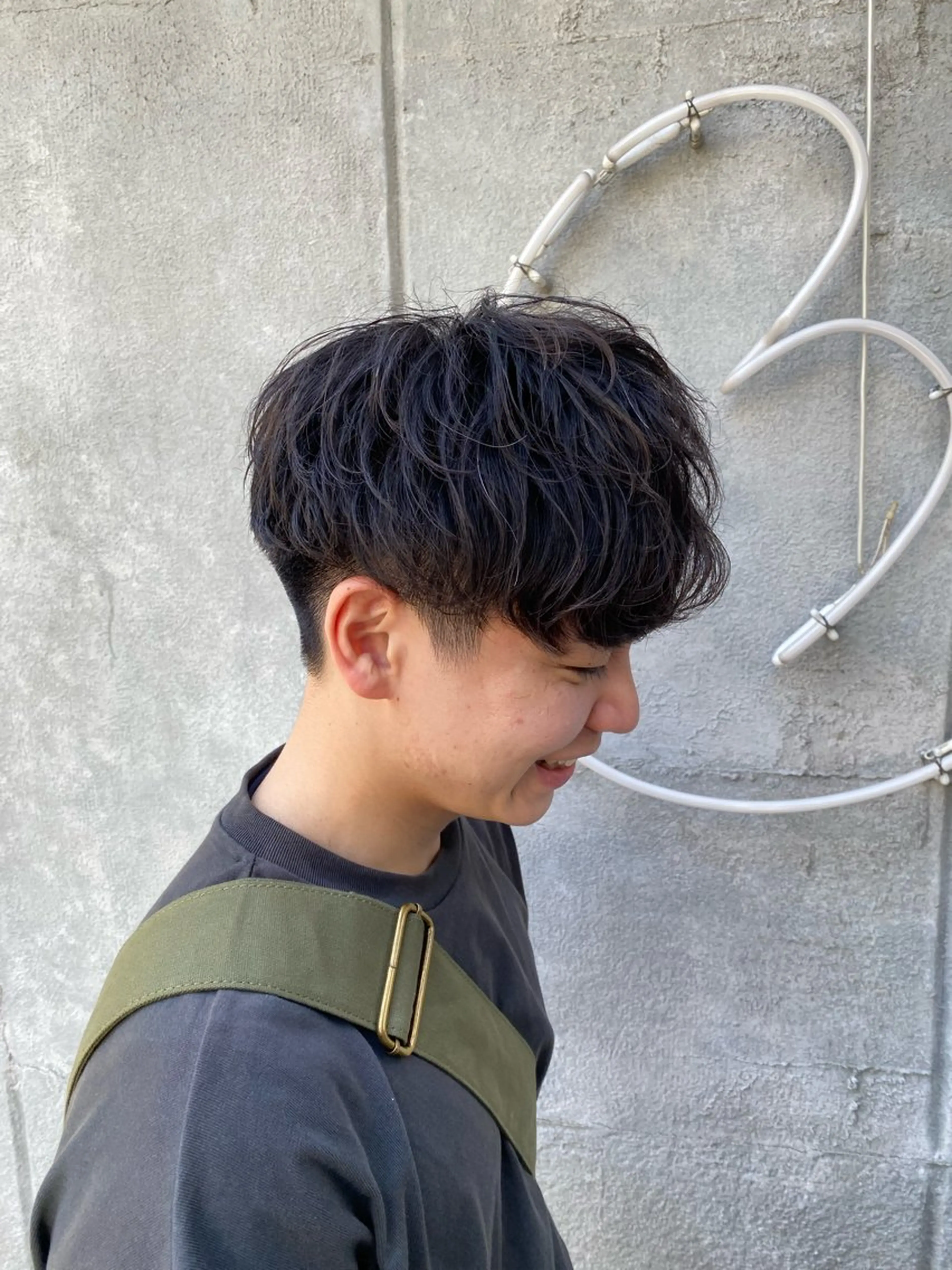 ショート パーマ メンズ メンズパーマ スパイラルパーマ BELO/ yuzuのヘアスタイル