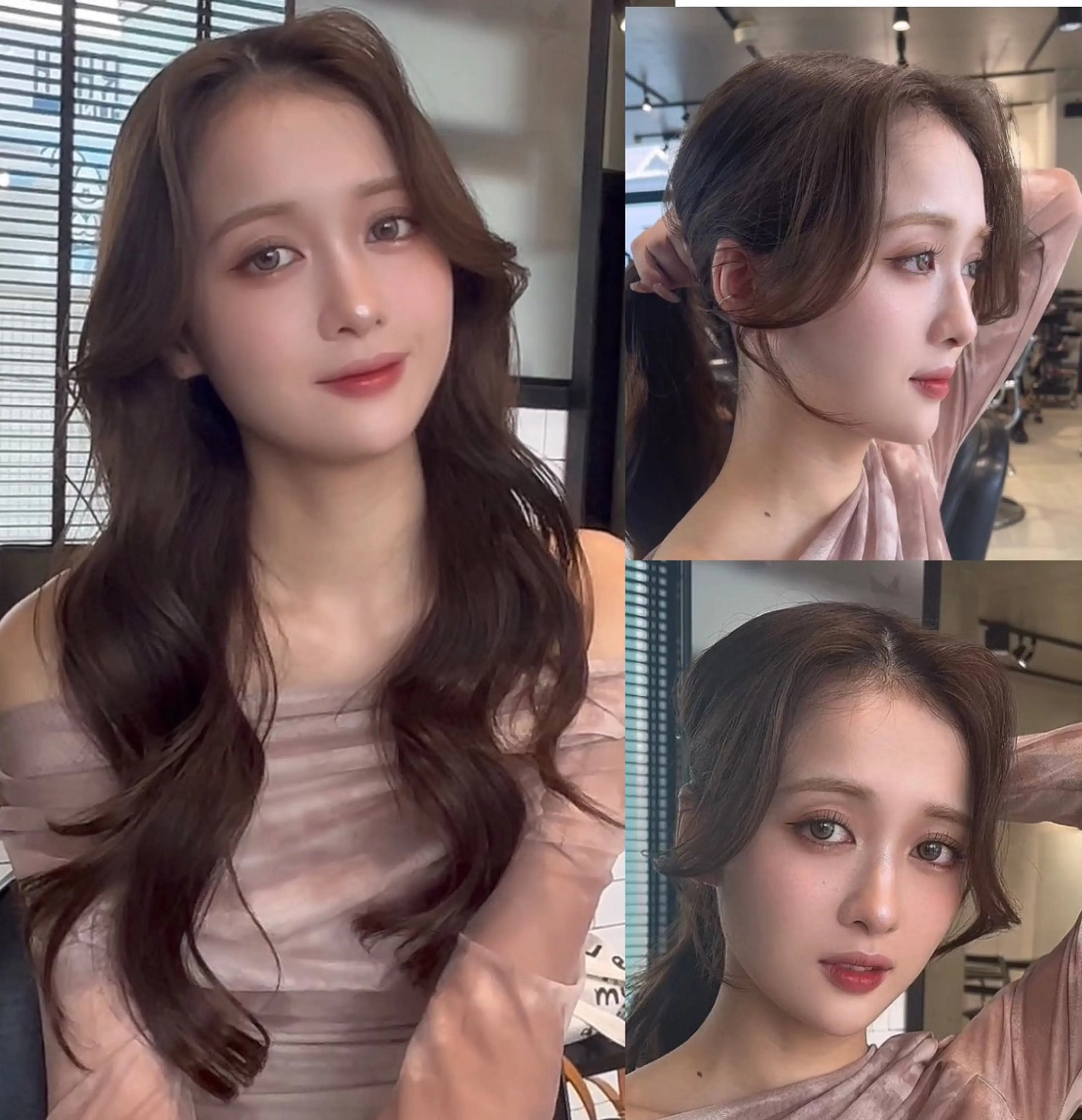 ミディアム カラー カット ヘアカラー トリートメント 🌫️大人韓国ヘア 🌫️naoyaのヘアスタイル