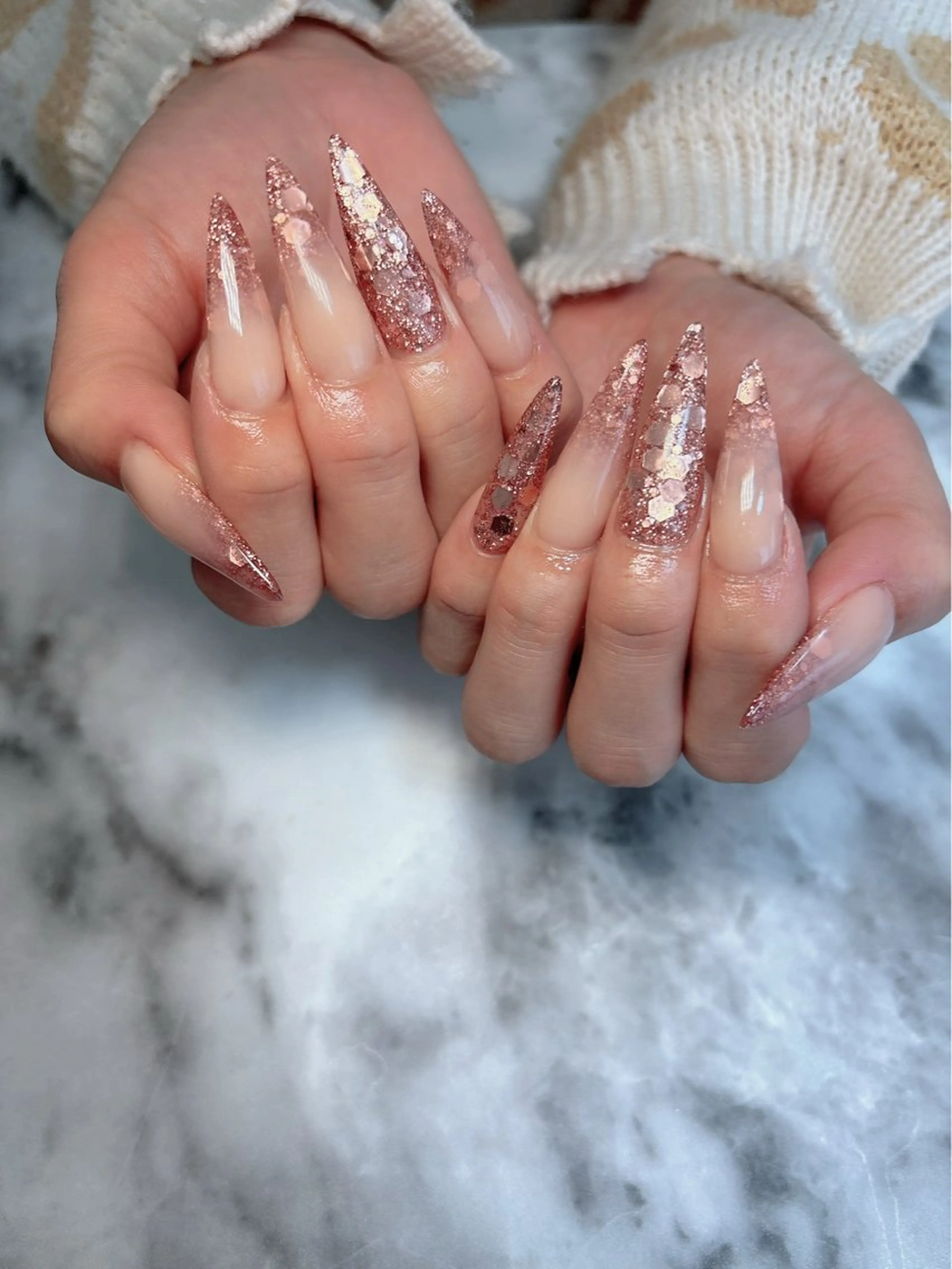 ネイル ロングネイル ハンドネイル Kayo nailのネイルデザイン
