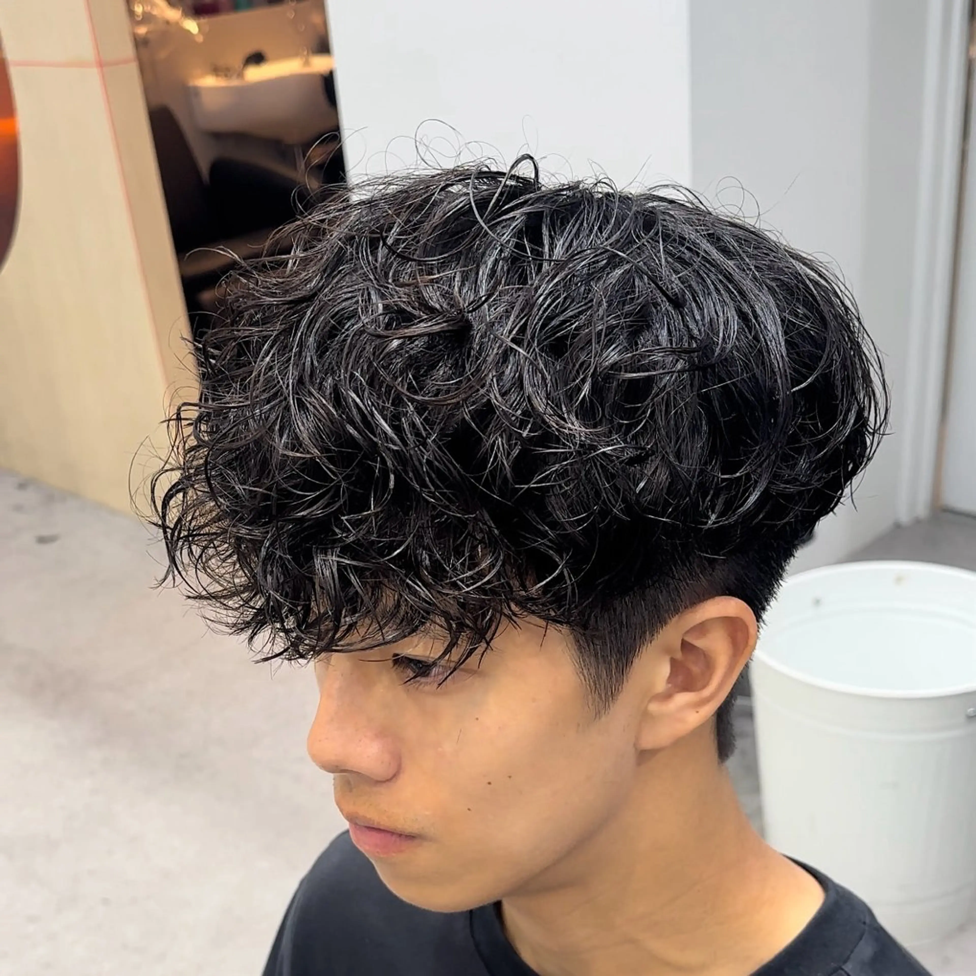 パーマ メンズ カット パーマ トリートメント 当日予約⭕️ fifth渋谷太田のヘアスタイル