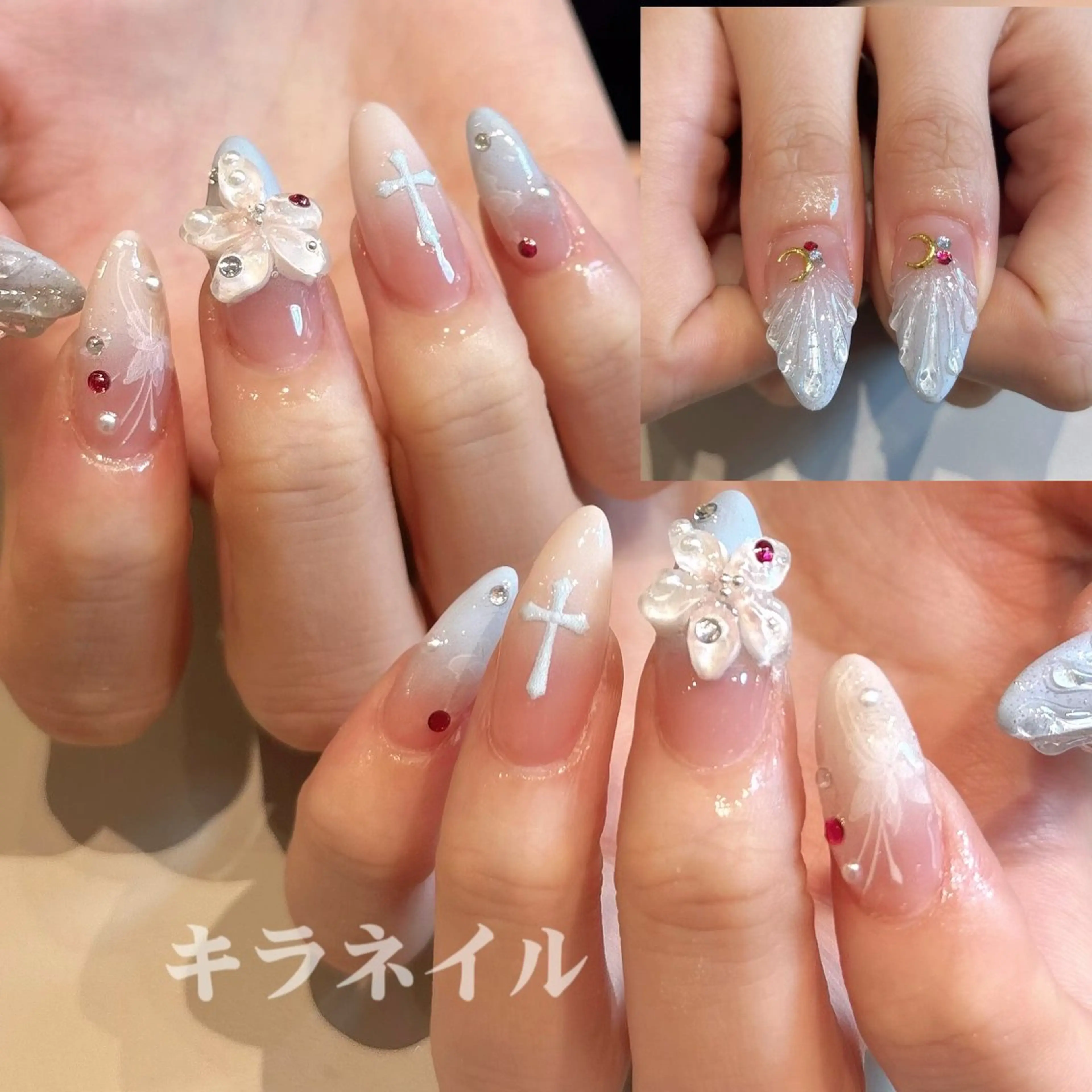 ネイル ハンドネイル 💗キラネイル💗 モチ最高のネイルデザイン