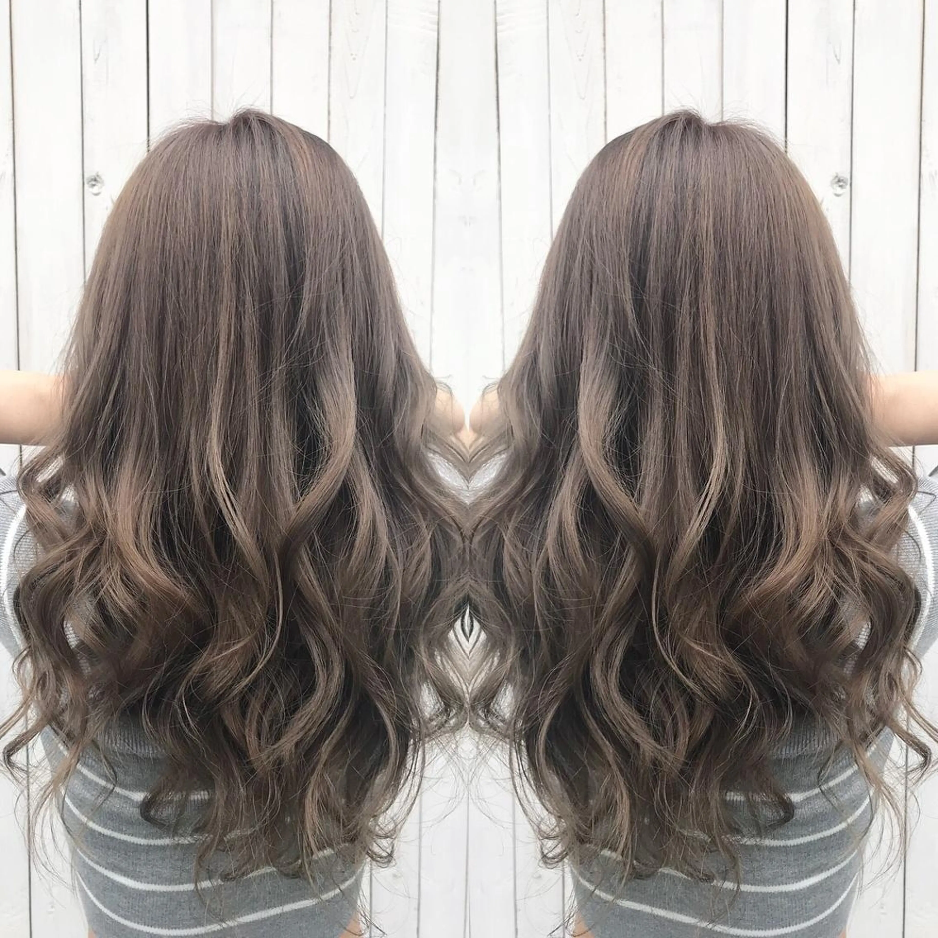 カラー ベージュカラー LOHAS 関根真由美のヘアスタイル