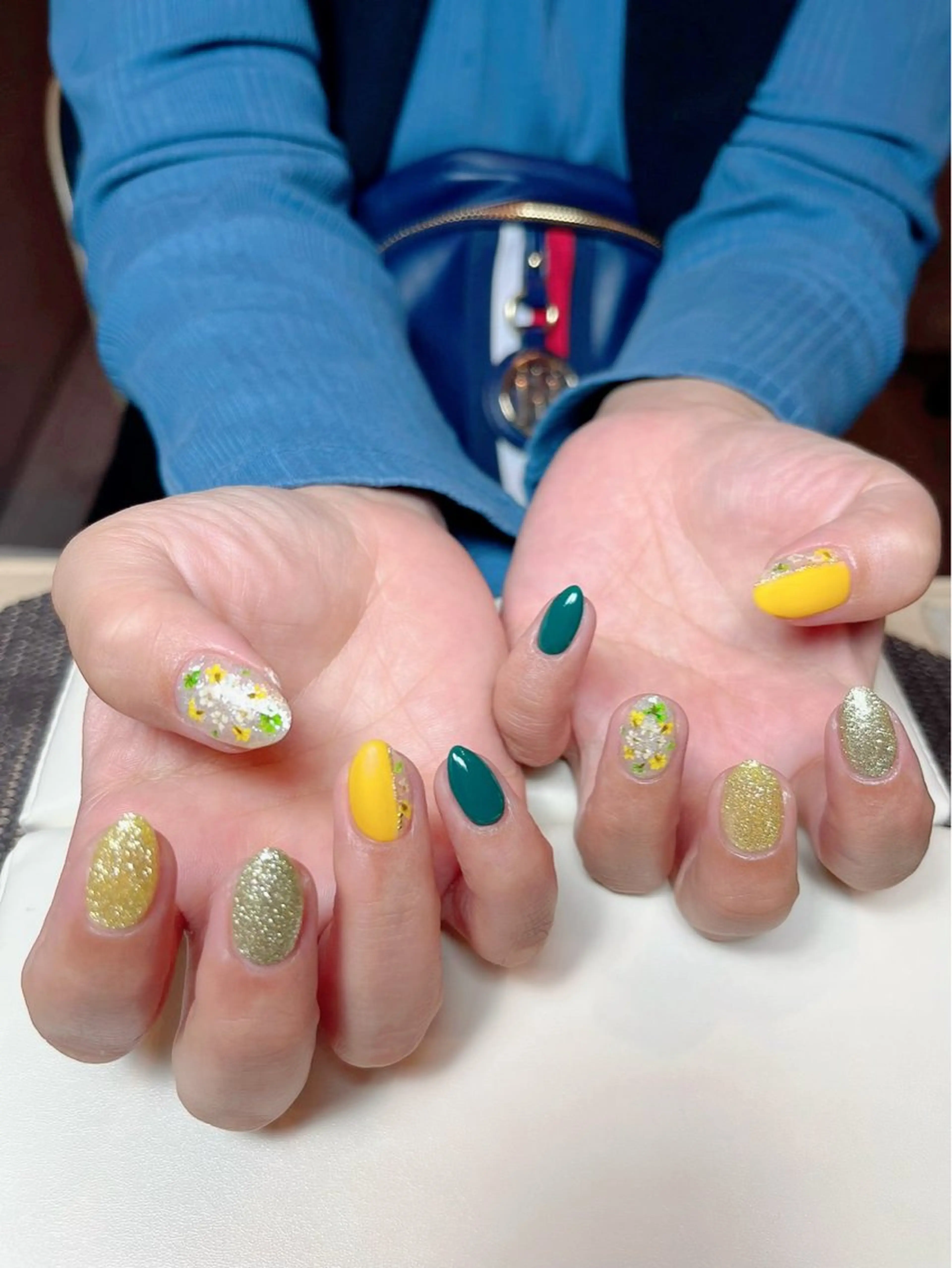 ネイル フラワーネイル マットネイル 春ネイル ハンドネイル Nail Salon R.N アールドットエヌ所属・R.N アールドットエヌのネイルデザイン