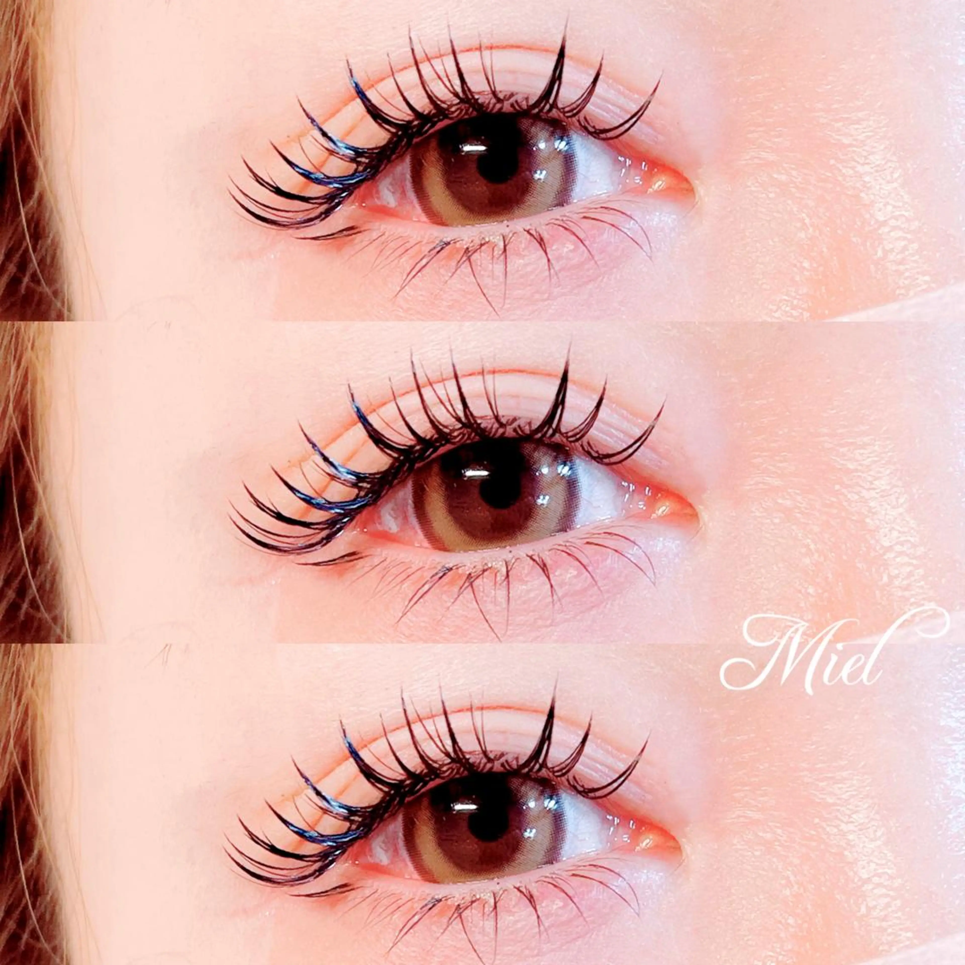 マツエク・マツパ カラーマツエク フラットラッシュ ボリュームラッシュ ワンホンマツエク Mori ✨Mystical✨のマツエク・マツパデザイン