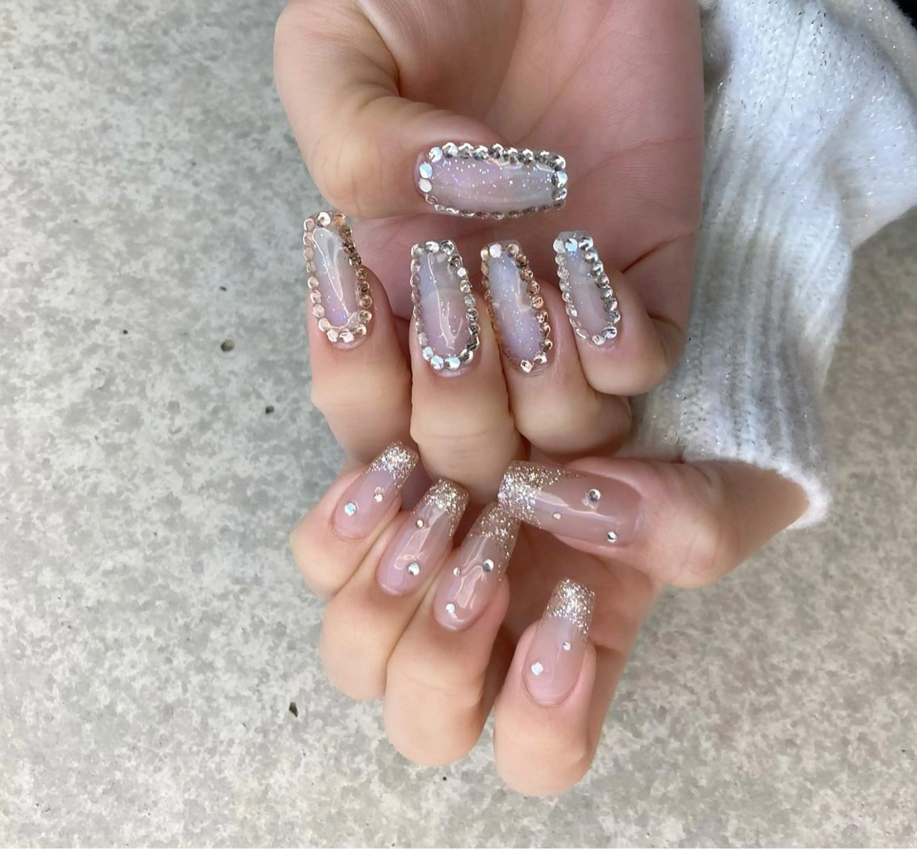 ネイル 持ち込み スカルプネイル ハンドネイル nail salon Soeurのネイルデザイン