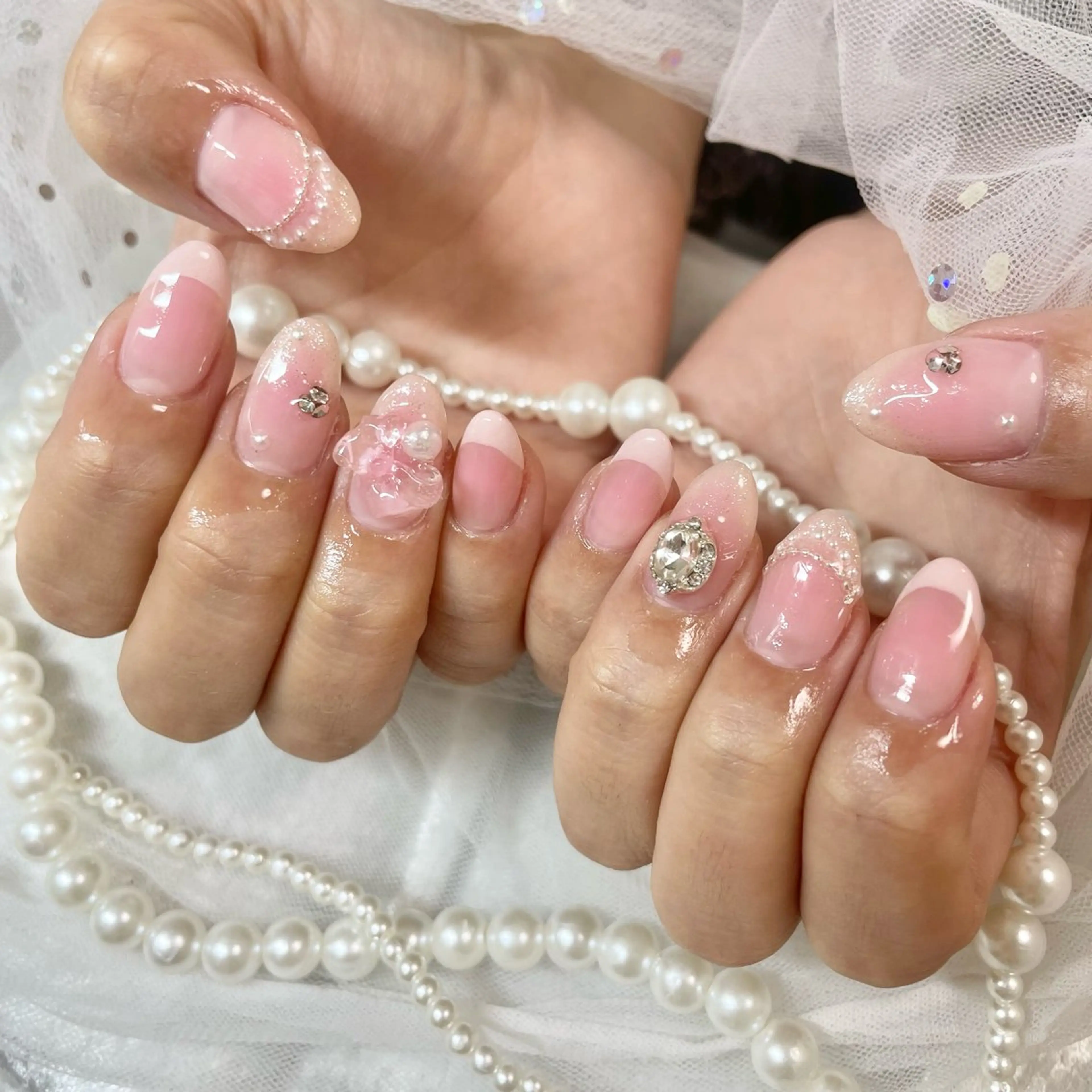 ネイル 春ネイル ハンドネイル 🎀AYAKO 🎀中韓ネイルのネイルデザイン