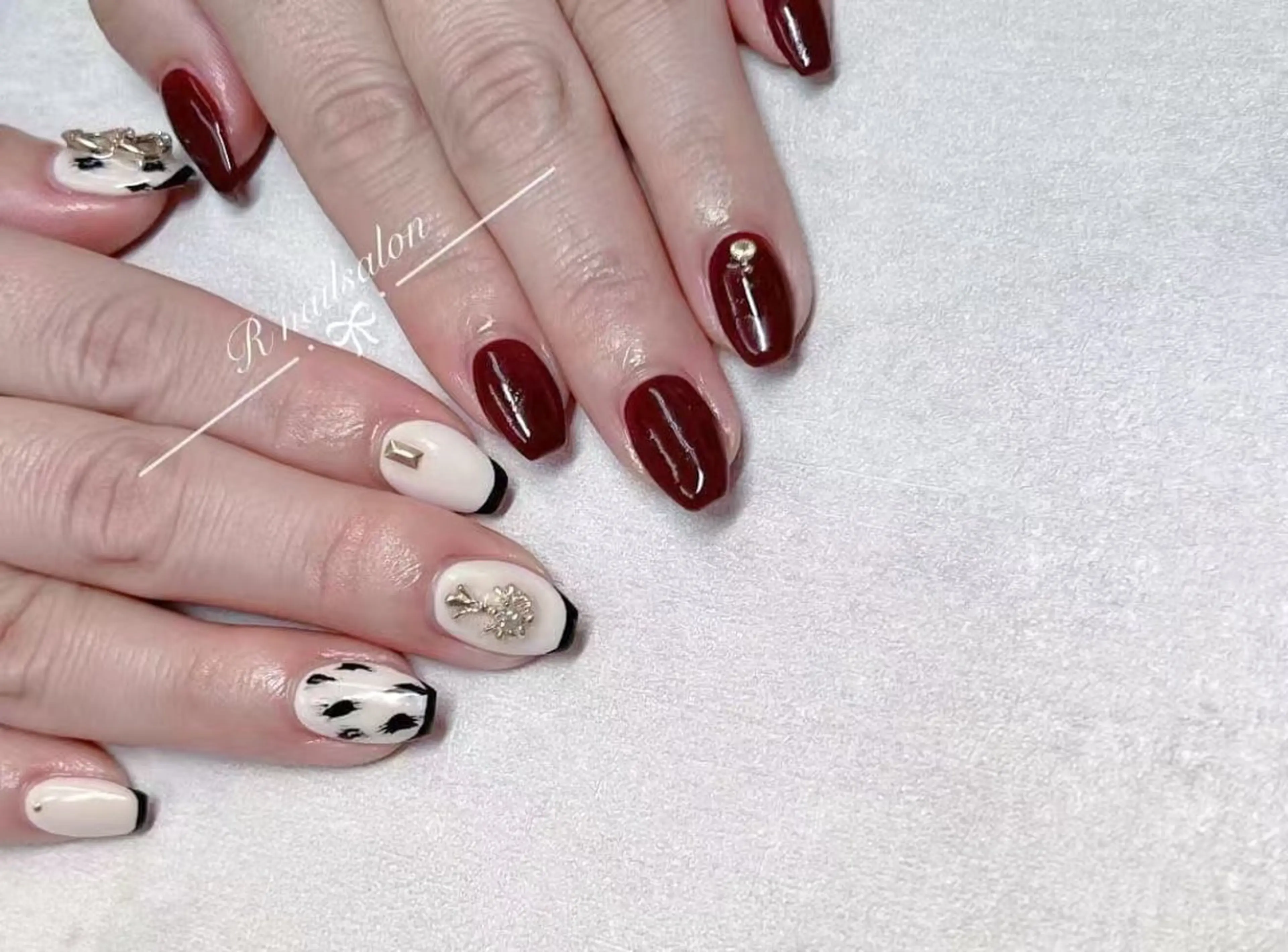 セミロング ハンドネイル R NAILSALONのネイルデザイン