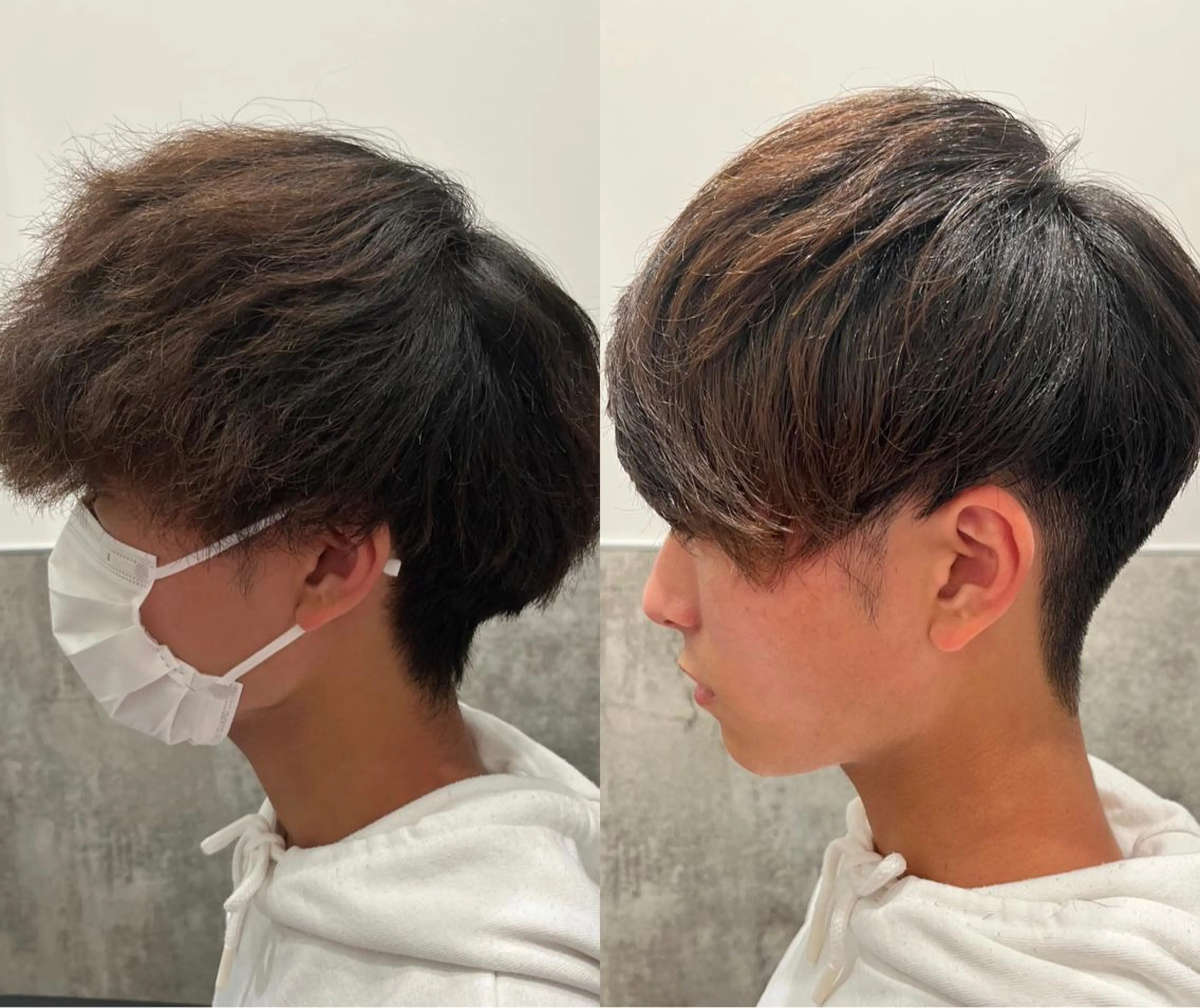 ショート メンズ カット 縮毛矯正 店舗移動します ご連絡くださいESAのヘアスタイル
