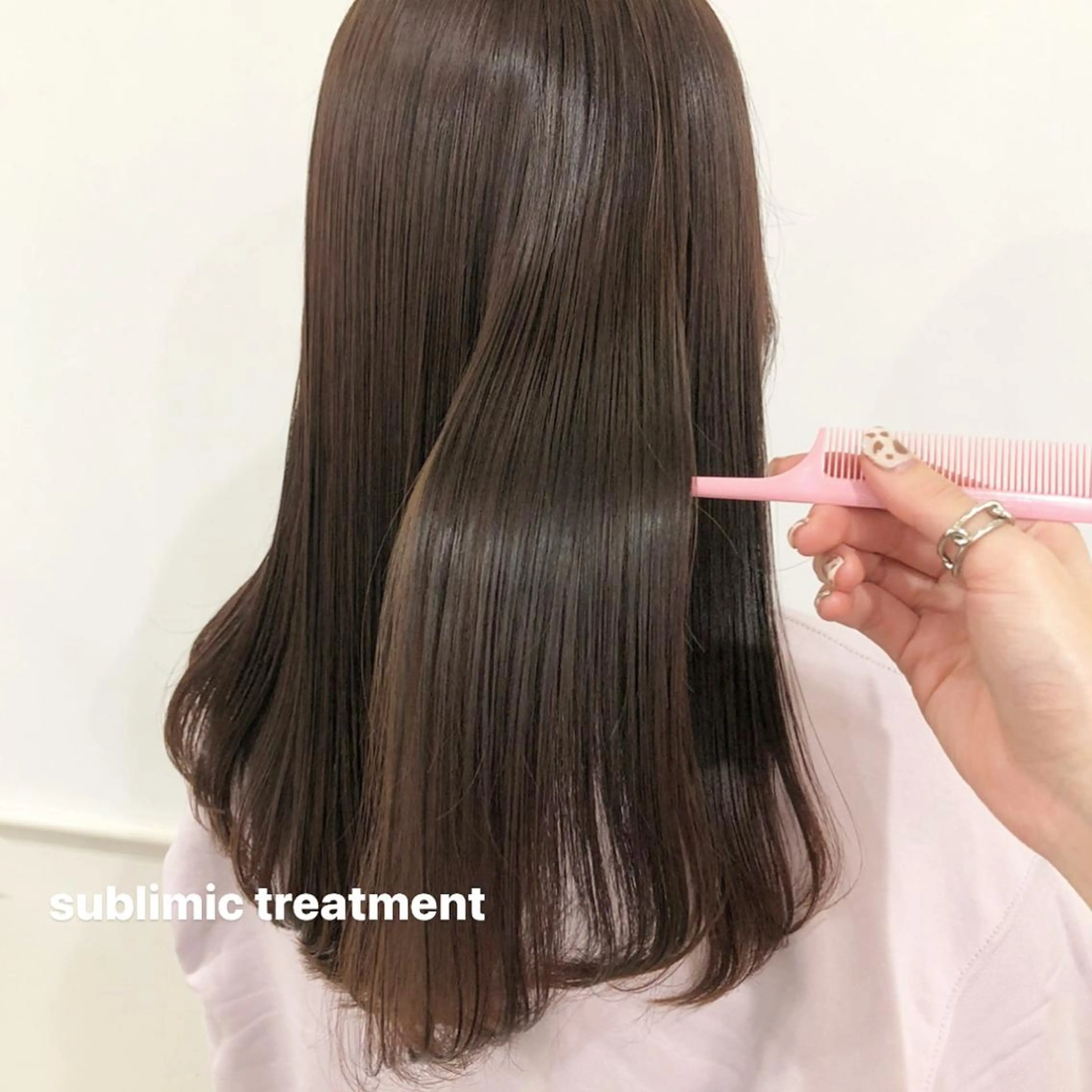 セミロング カラー 髪質改善 トリートメント GOODDAY ヘアサロンのヘアスタイル