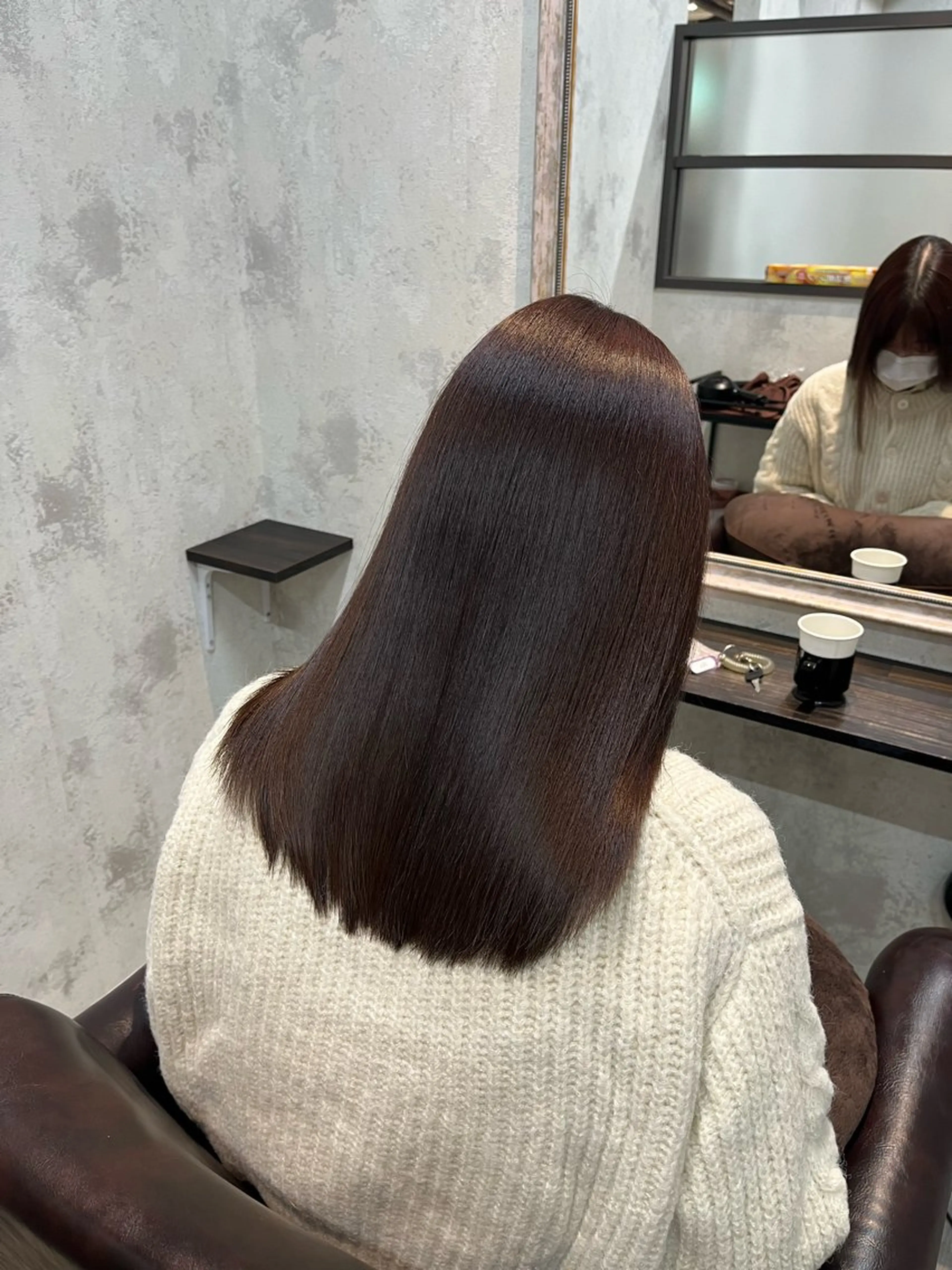 セミロング 髪質改善period.赤坂　美容室所属・✨髪質改善✨ period.永松のヘアスタイル