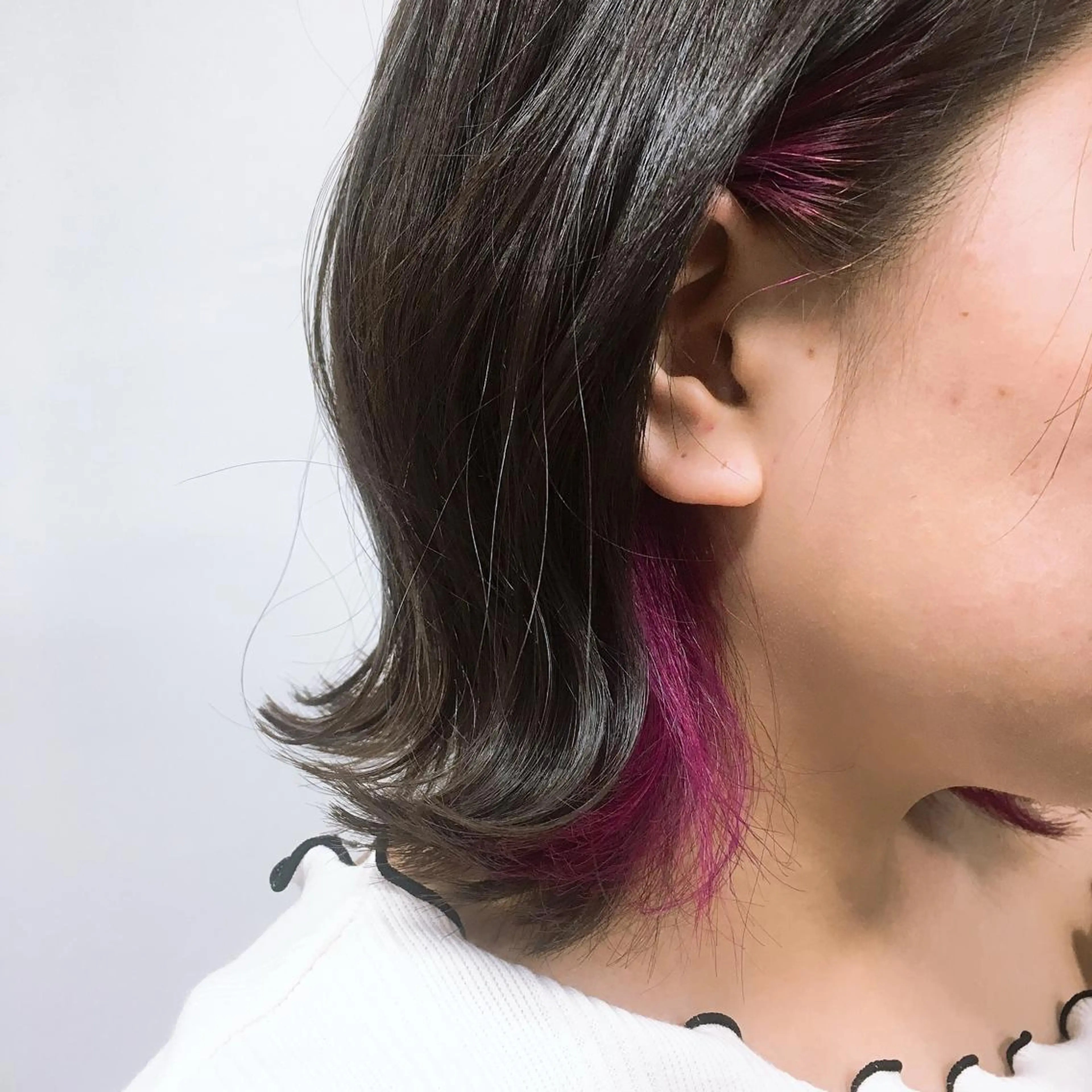 ミディアム カット ヘアカラー トリートメント sato harunaのヘアスタイル
