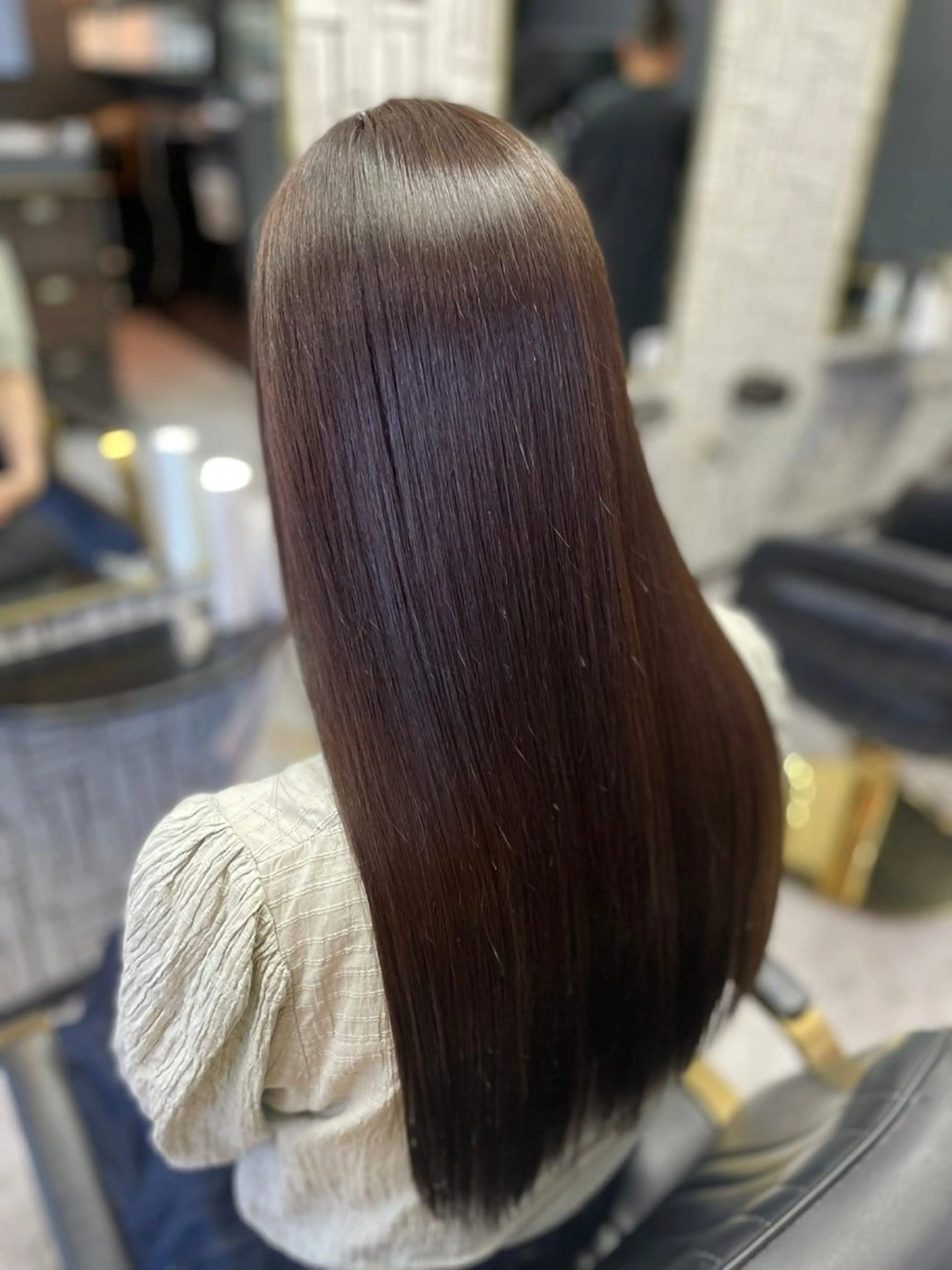 ロング 縮毛矯正 池田 亮雅のヘアスタイル