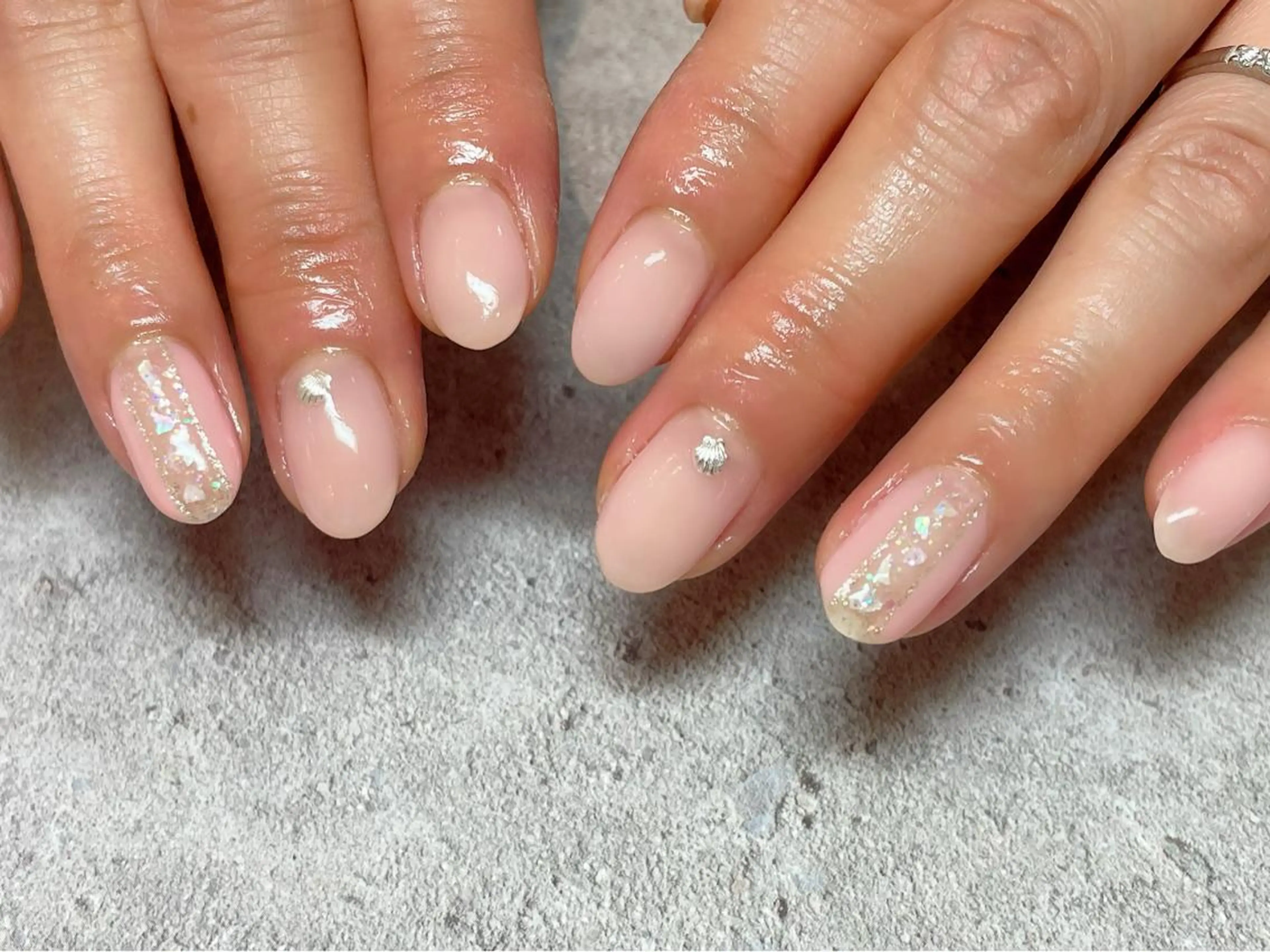 ネイル キラキラネイル シンプルネイル sincerely Nail&eyeのマツエク・マツパデザイン