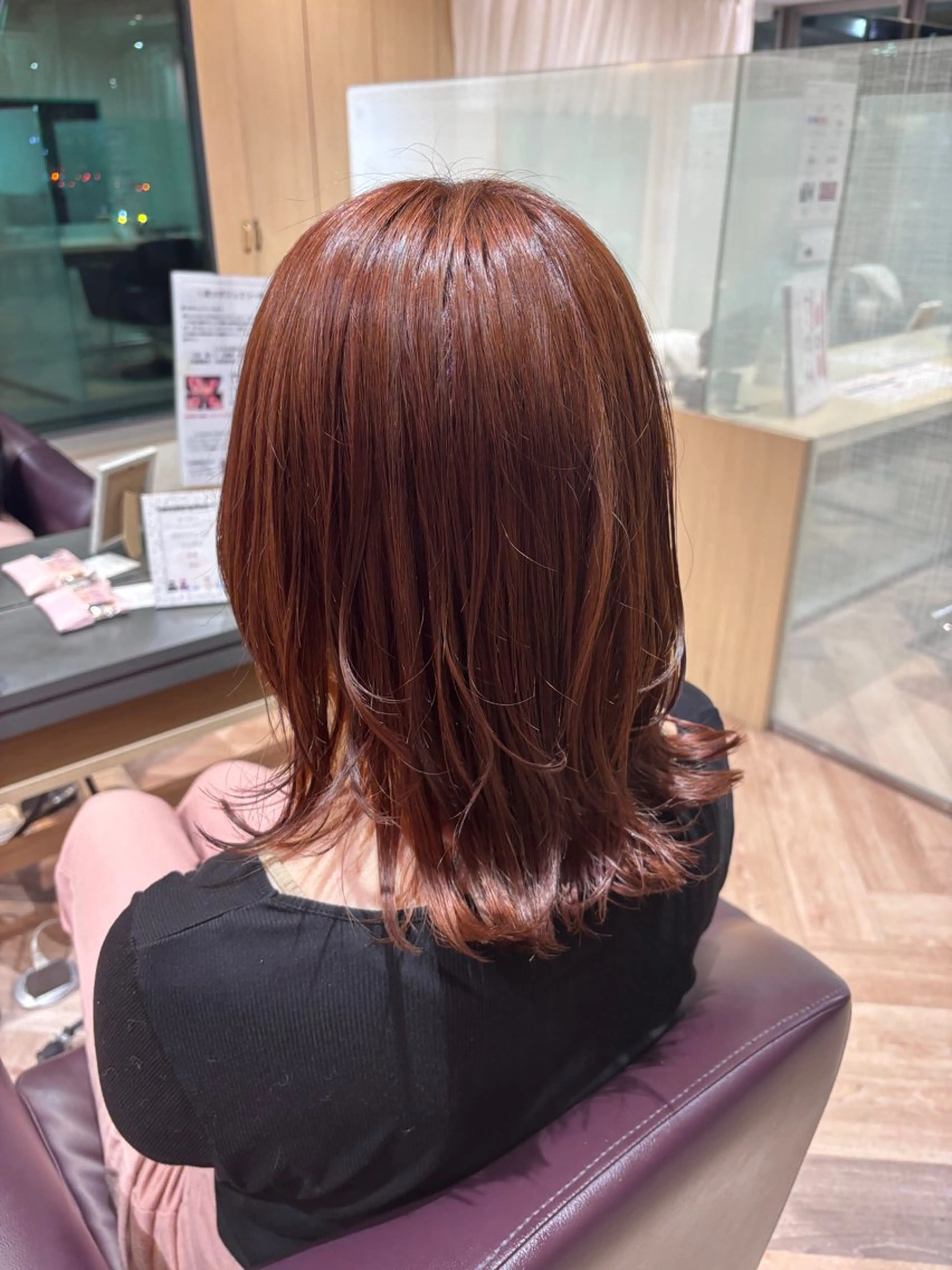 カラー ヘアカラー ツヤ髪🎀暖色カラー さとあみのヘアスタイル