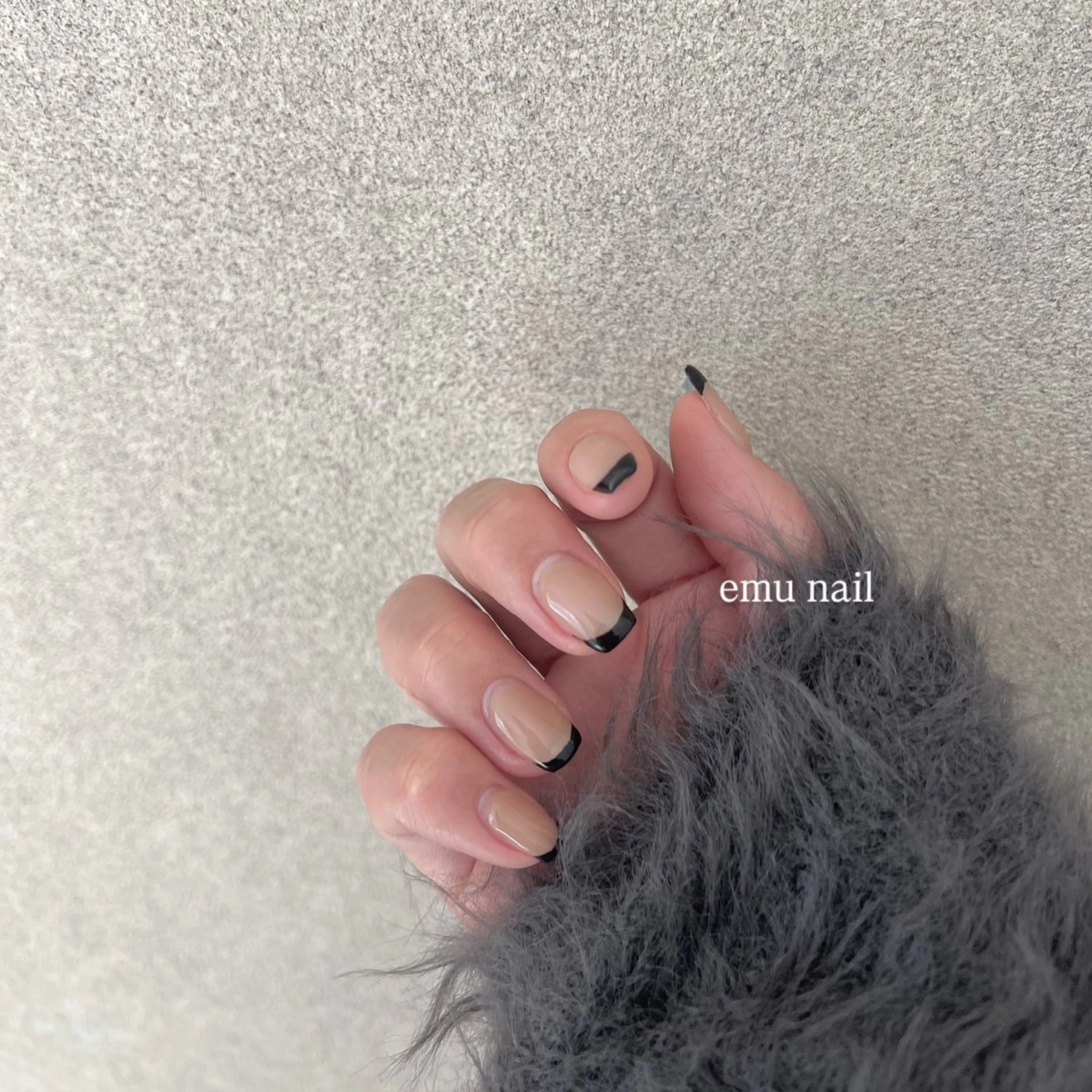 ネイル フレンチネイル ショートネイル シンプルネイル ハンドネイル emu nailのネイルデザイン