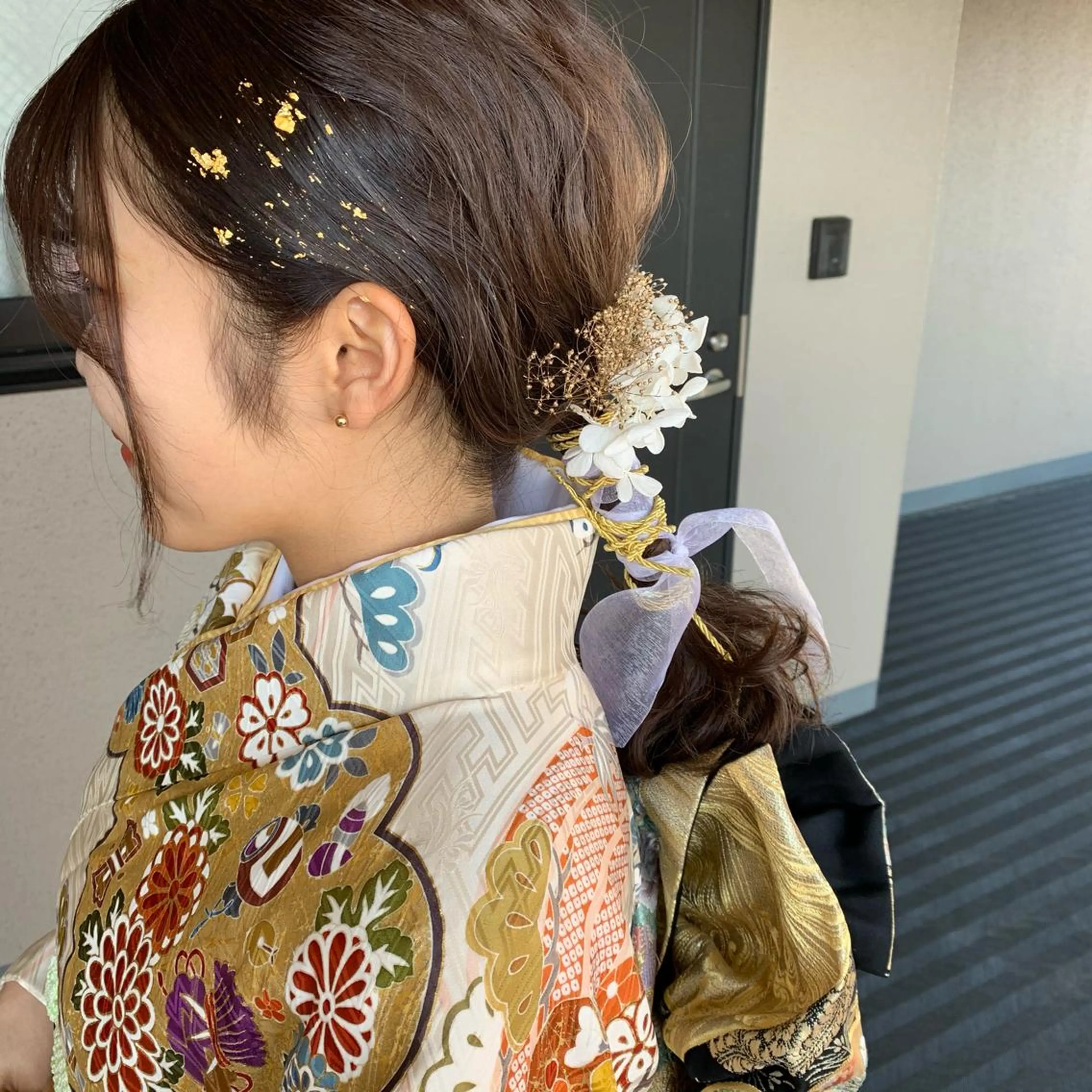 ミディアム カラー 着付け chouette/ 根本優希のヘアスタイル