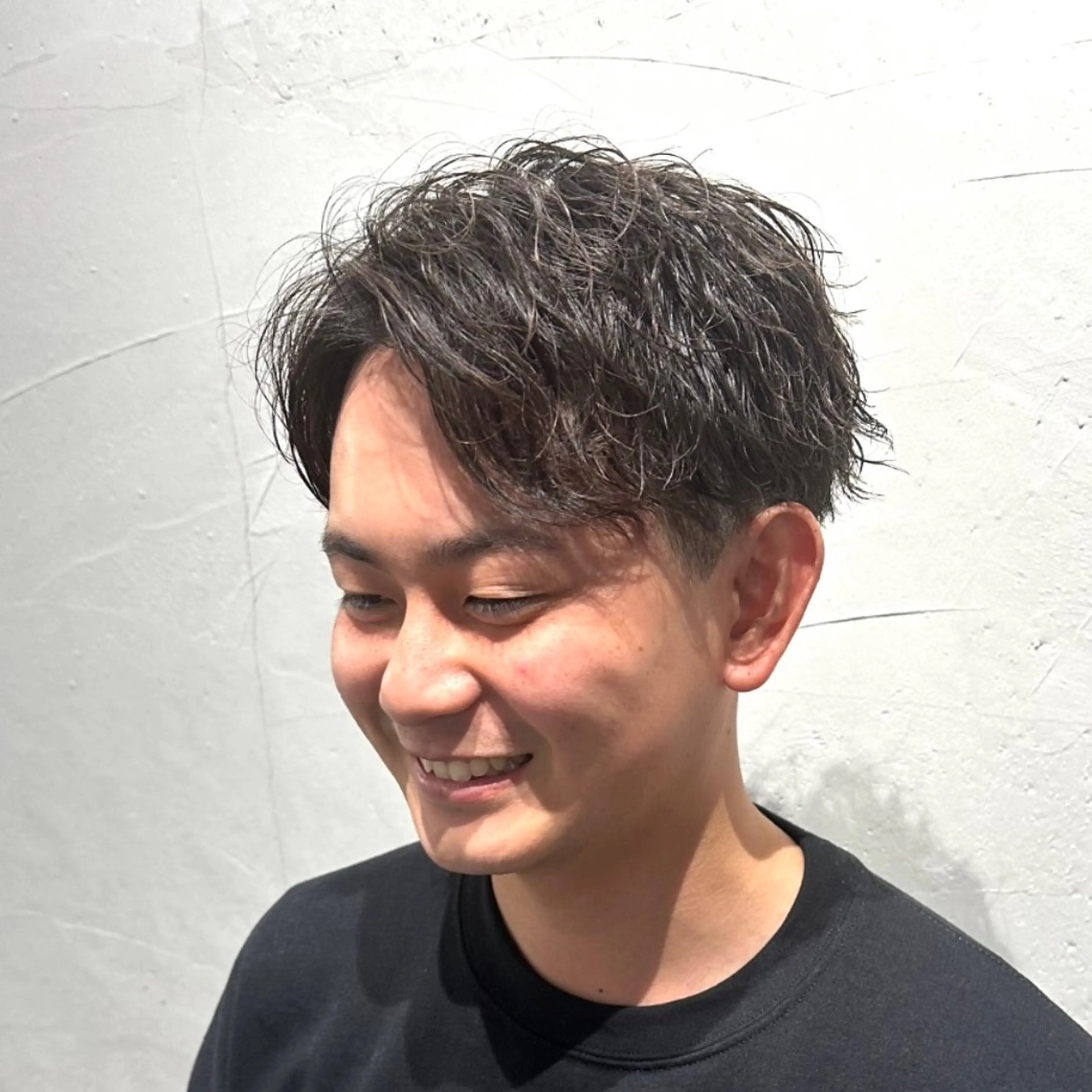 ショート パーマ メンズ カット パーマ トリートメント 楽で簡単に決まる メンズヘア💥曽我尾のヘアスタイル