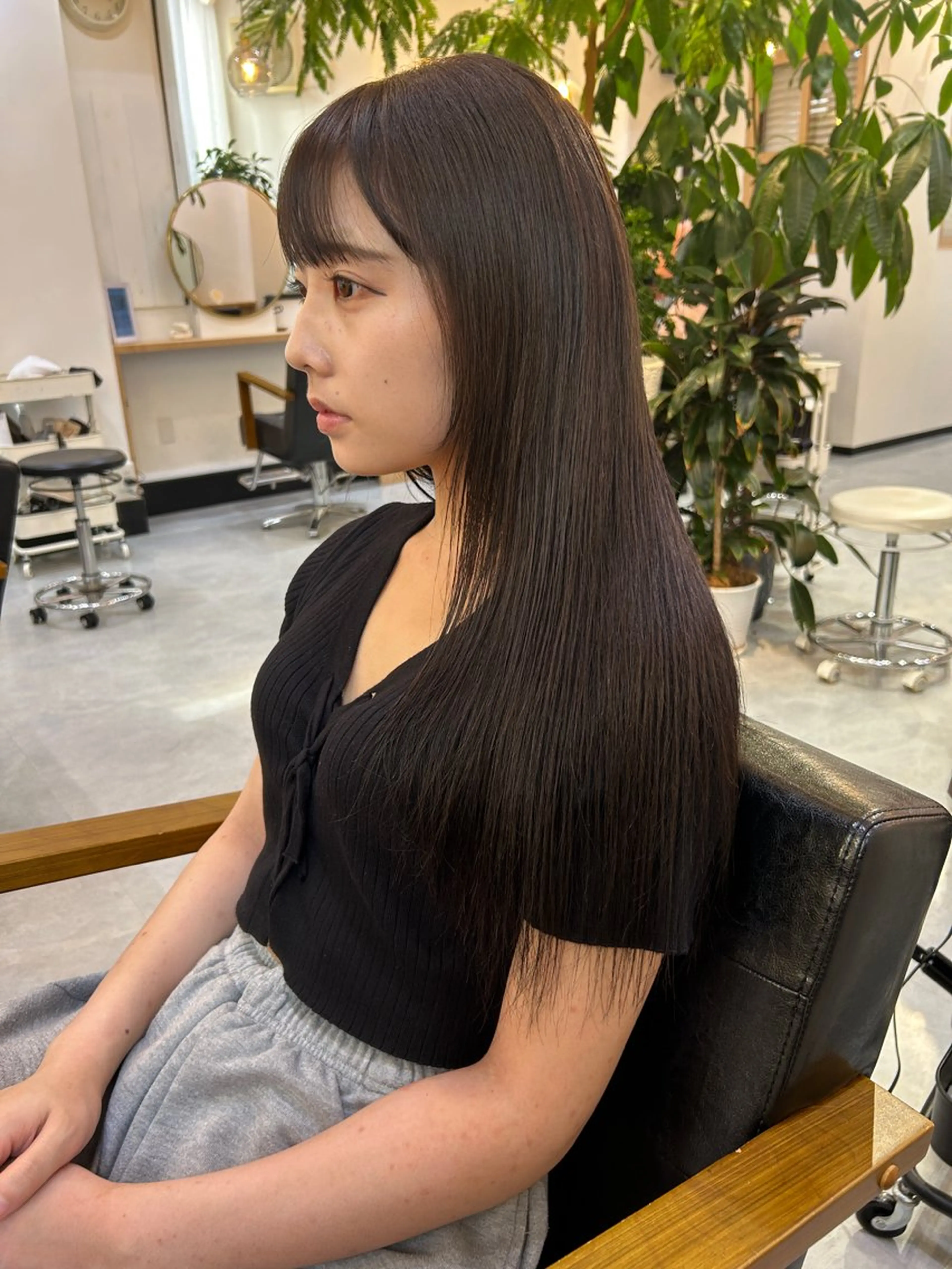 ロング カラー ヘアカラー トリートメント CARICIA 白木 由里加のヘアスタイル