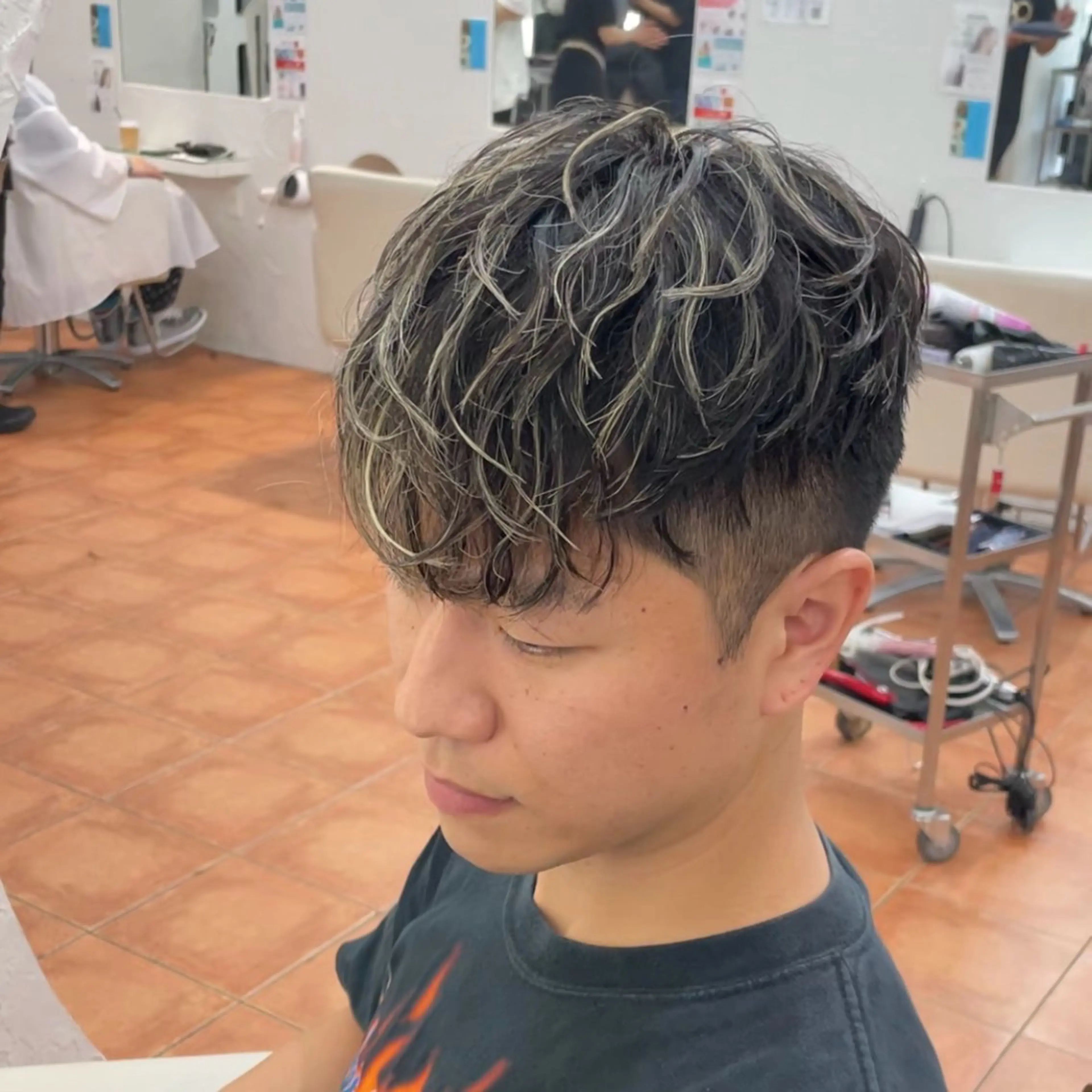 メンズ メンズショート スパイキーショート Miyu’s渋谷所属・ショート/ハイライト 無料‼️愛斗のヘアスタイル