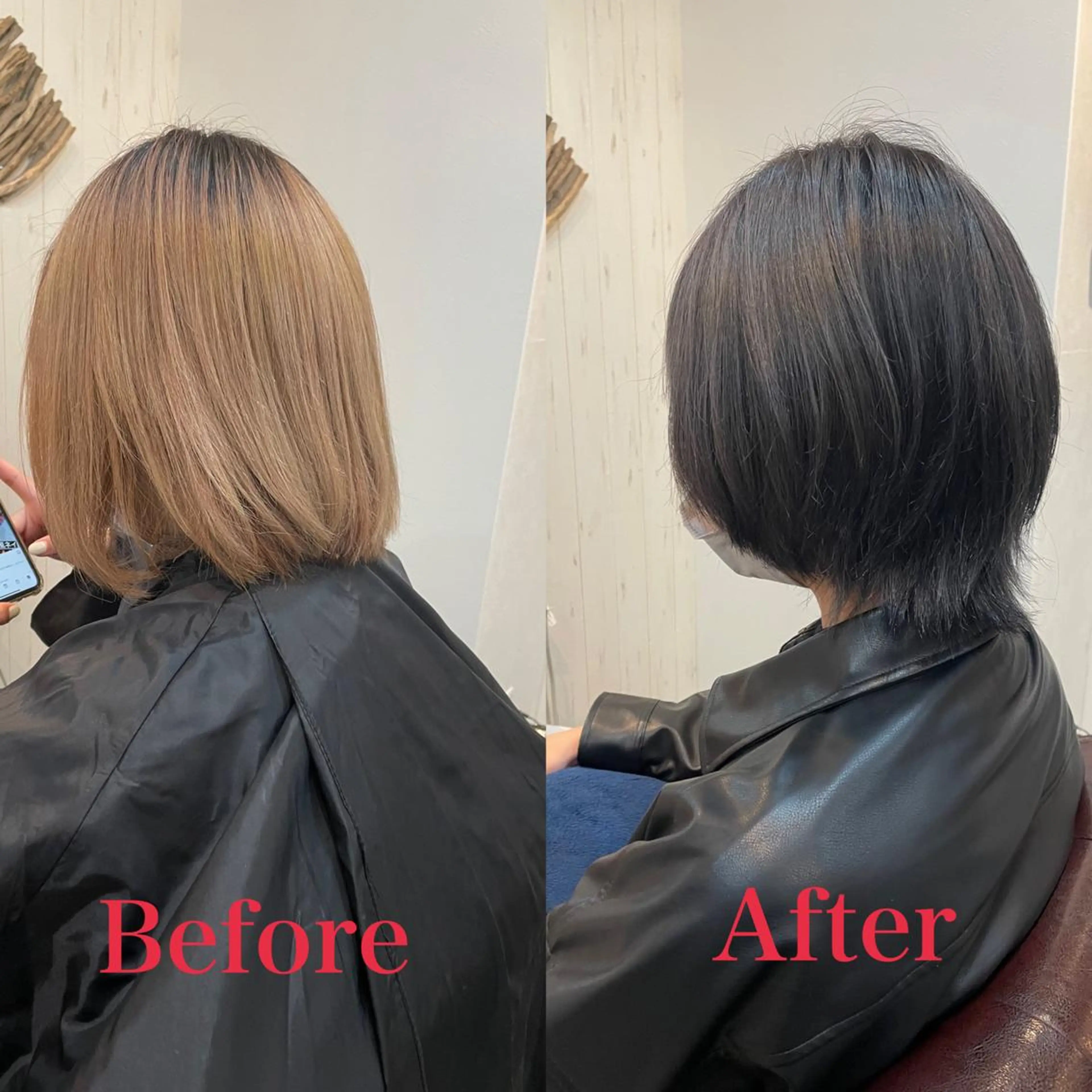 ショート カラー ボブ ショートヘア ウルフカット 小阪 将司のヘアスタイル