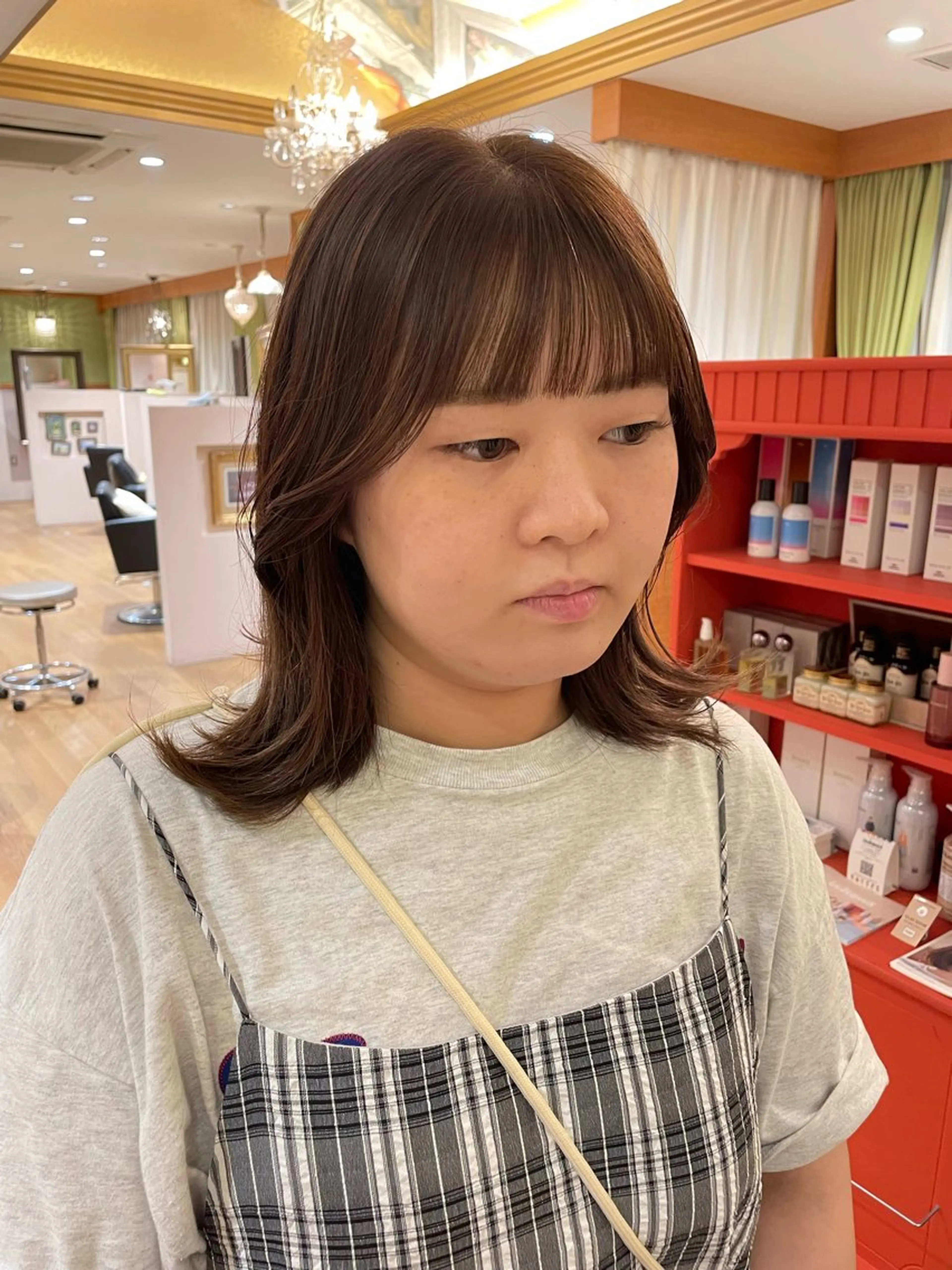 ミディアム ヘアカラー haruna🐈🎀 / Lita 4Fのヘアスタイル