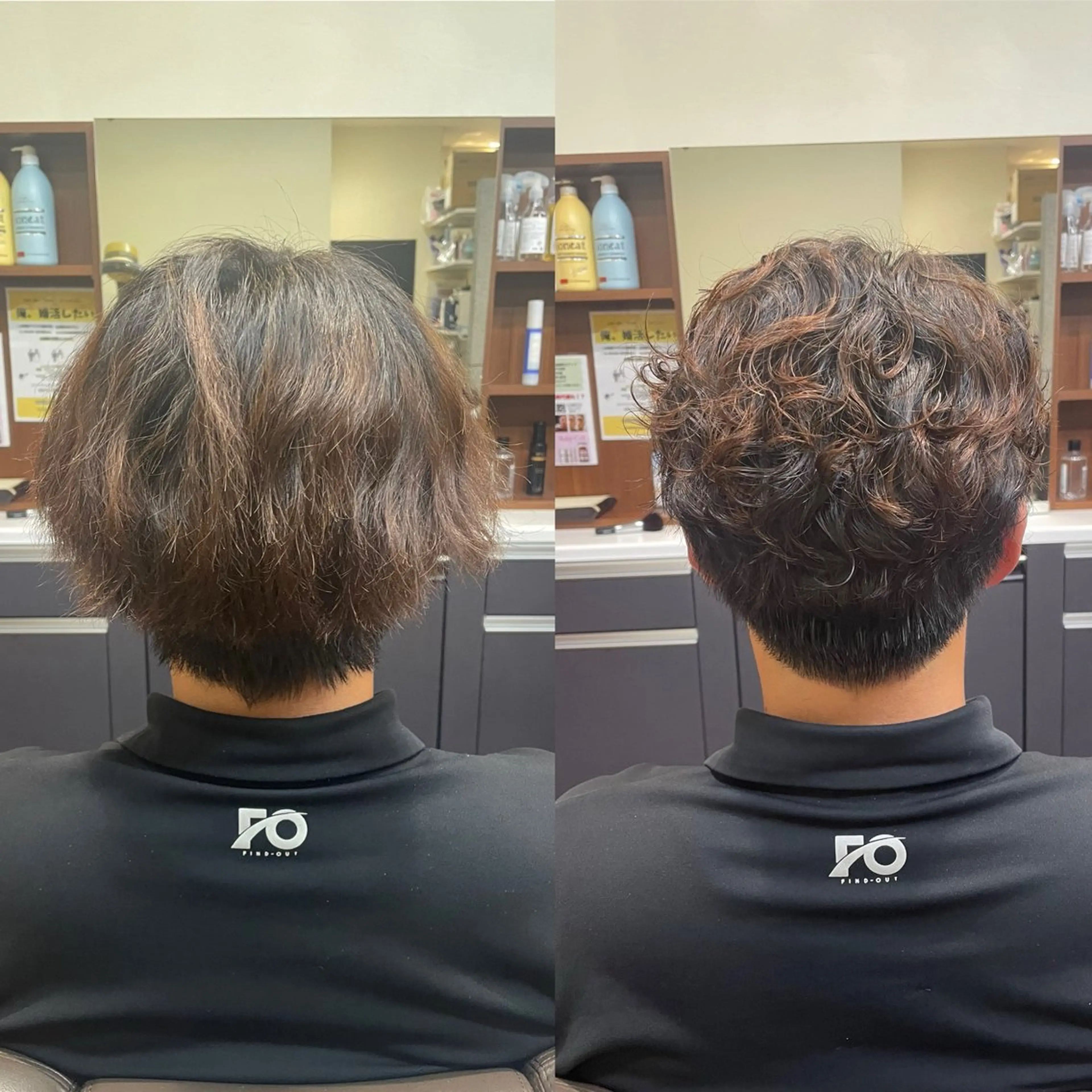 ミディアム パーマ メンズ カット パーマ トレサンパ所属・💈トレサンパ 💈金山駅✂︎愛実のヘアスタイル