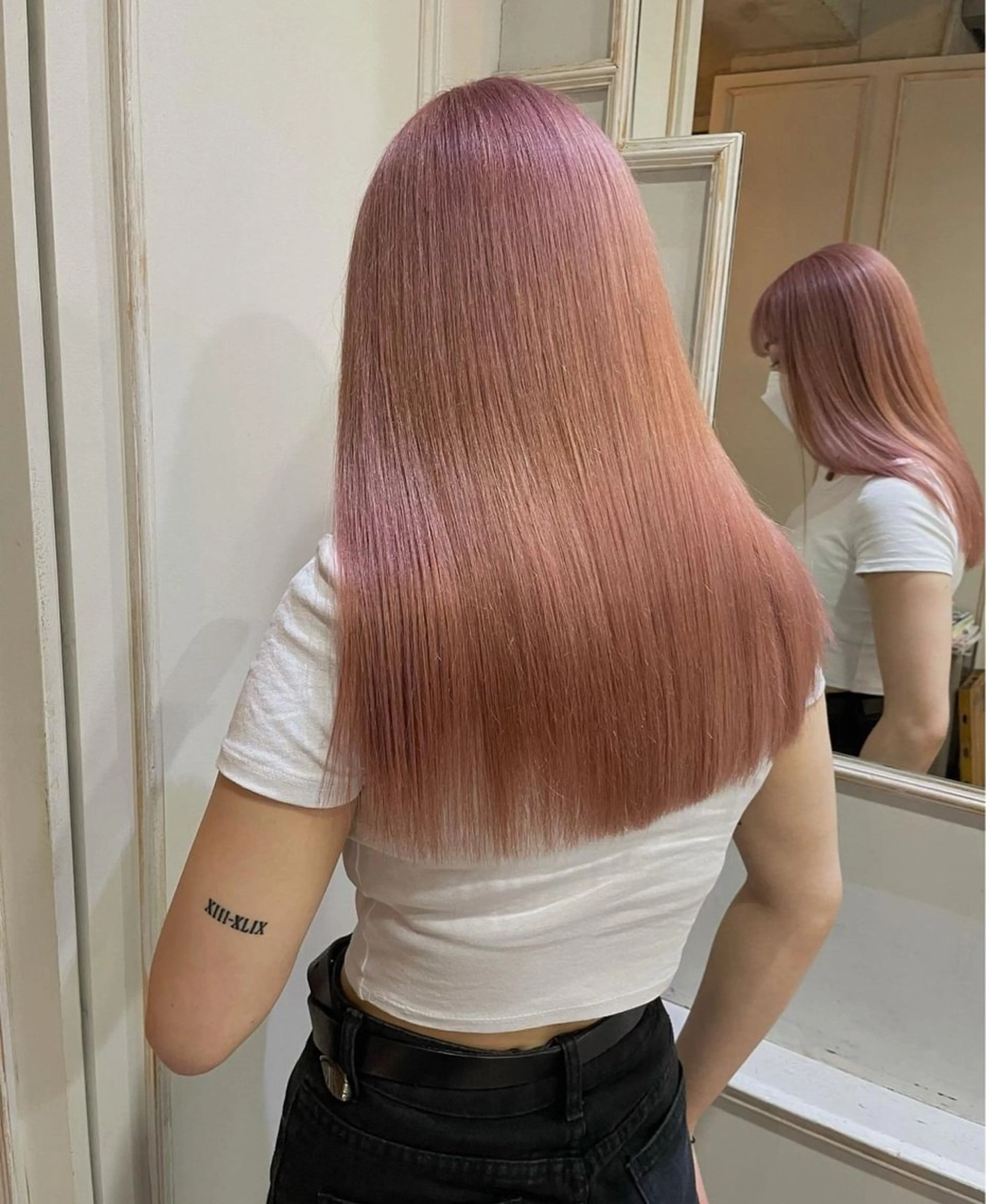 ロング カラー ヘアカラー トリートメント ヘアセット ハイトーン/ 艶カラー🫧竹村柾則のヘアスタイル