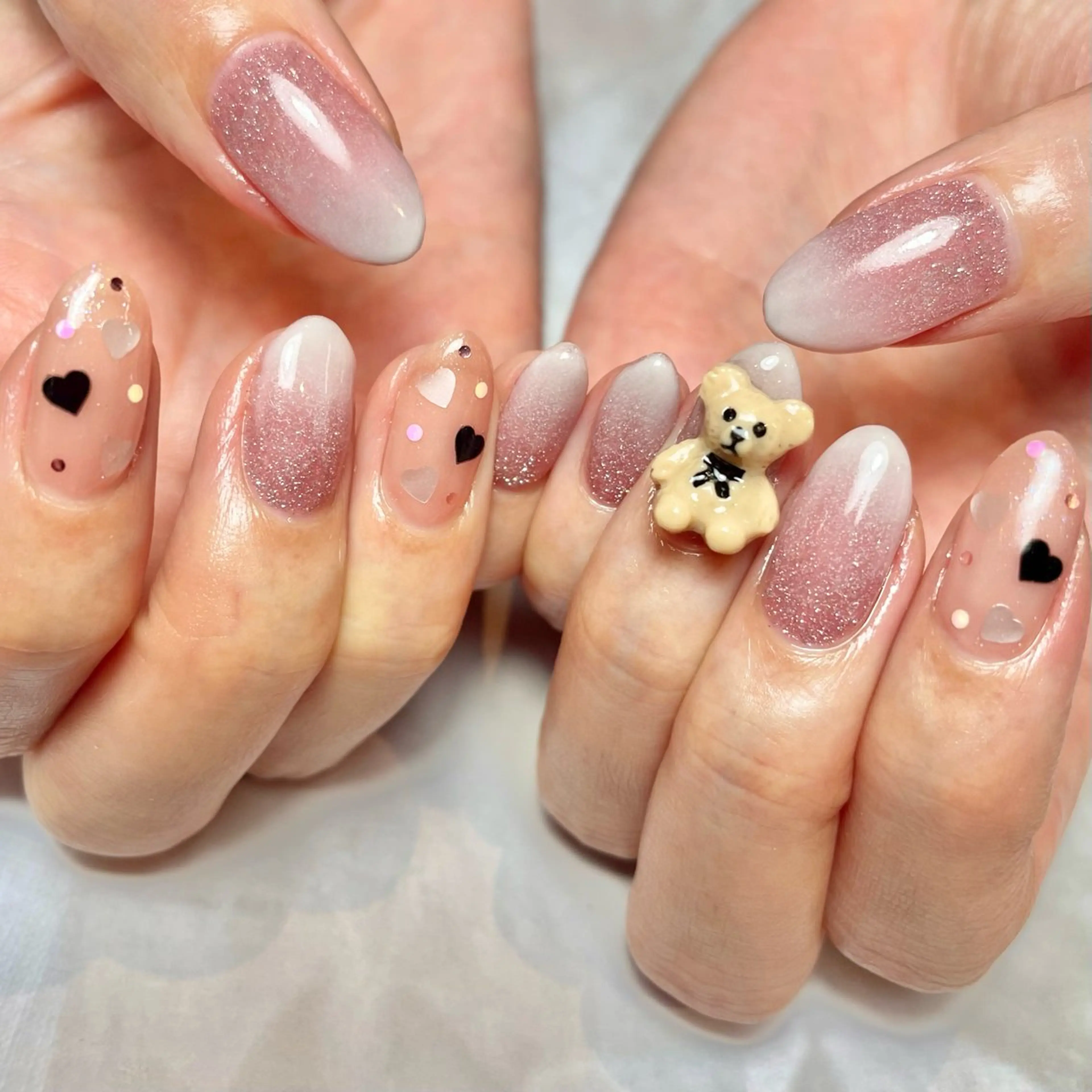 ネイル フラッシュネイル ホワイト ハンドネイル Reflection marikoのネイルデザイン