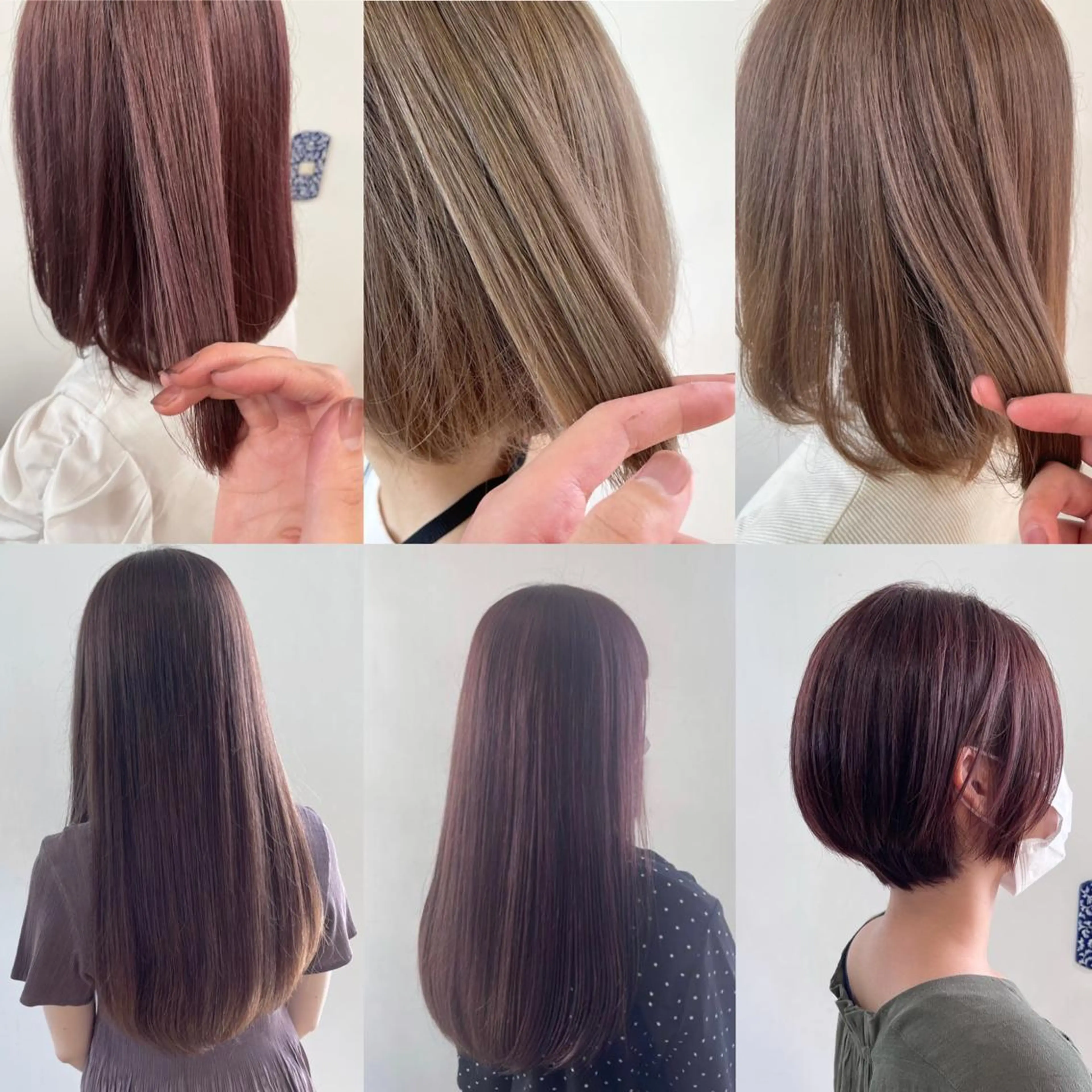 ミディアム カラー 透明感カラー 間水 和樹のヘアスタイル