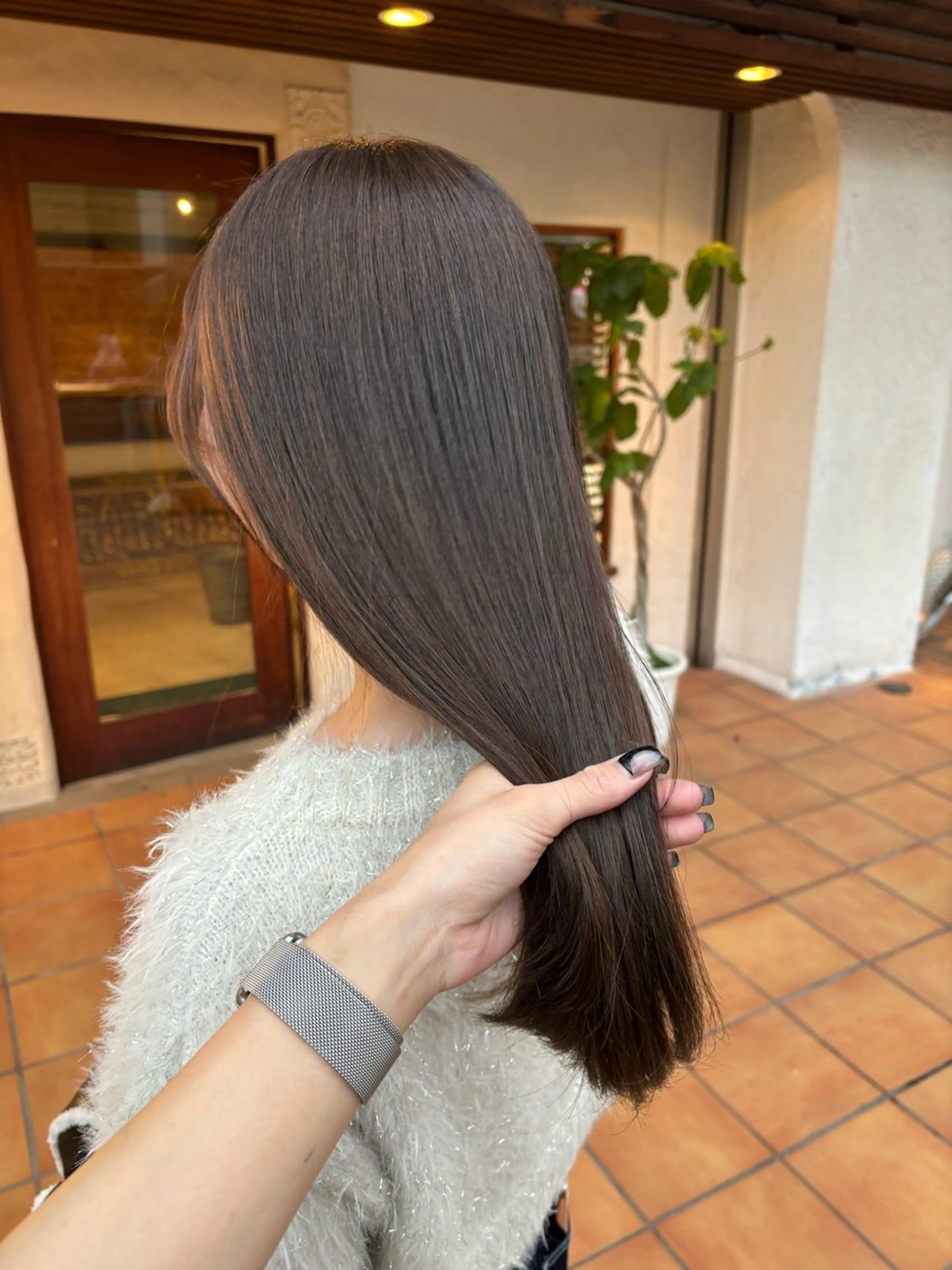 セミロング カット ヘアカラー トリートメント ヘッドスパ putri店長 和田鈴采のヘアスタイル