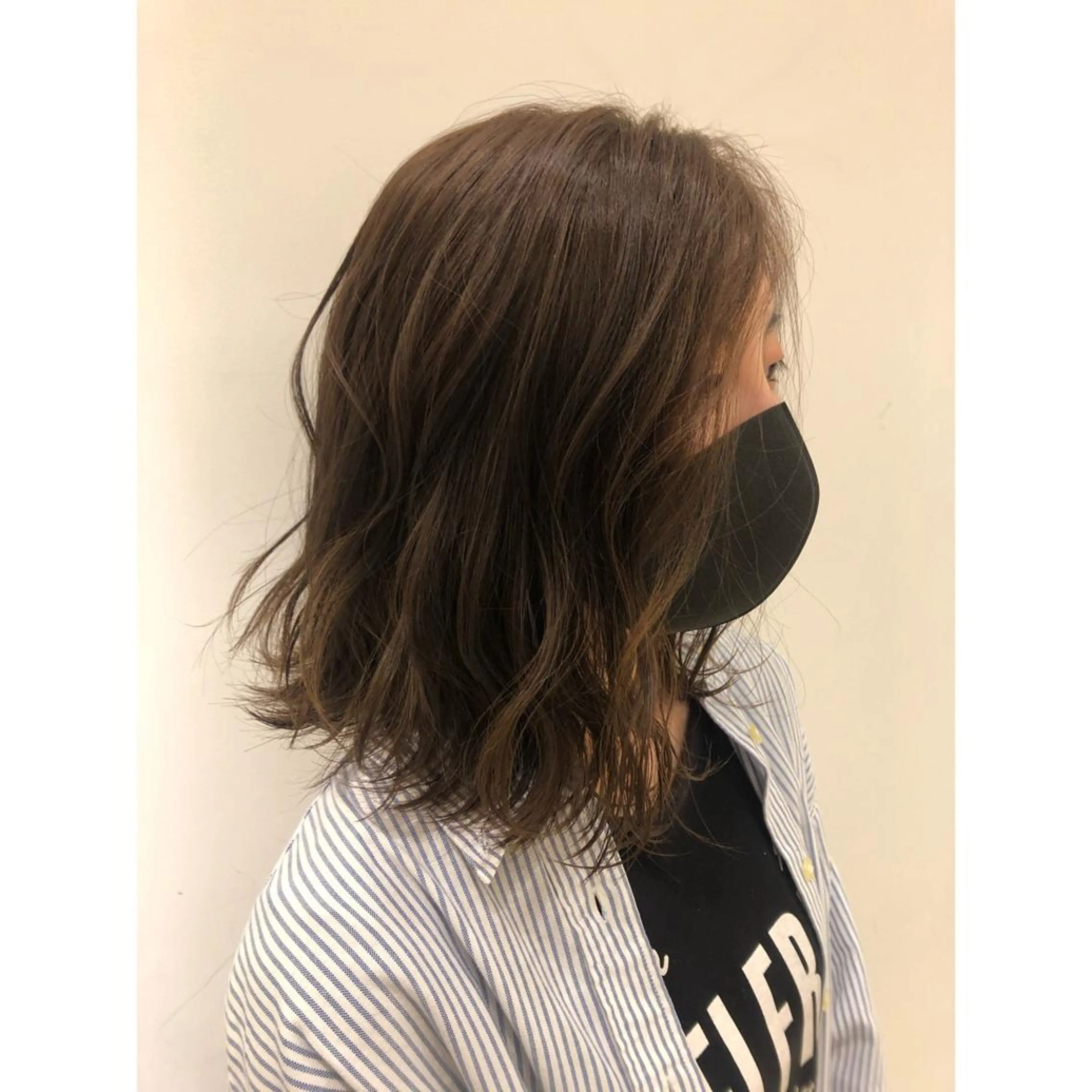 ミディアム カラー アッシュ ベージュカラー 💠つたふうか/ 韓国/メンズヘア💠のヘアスタイル