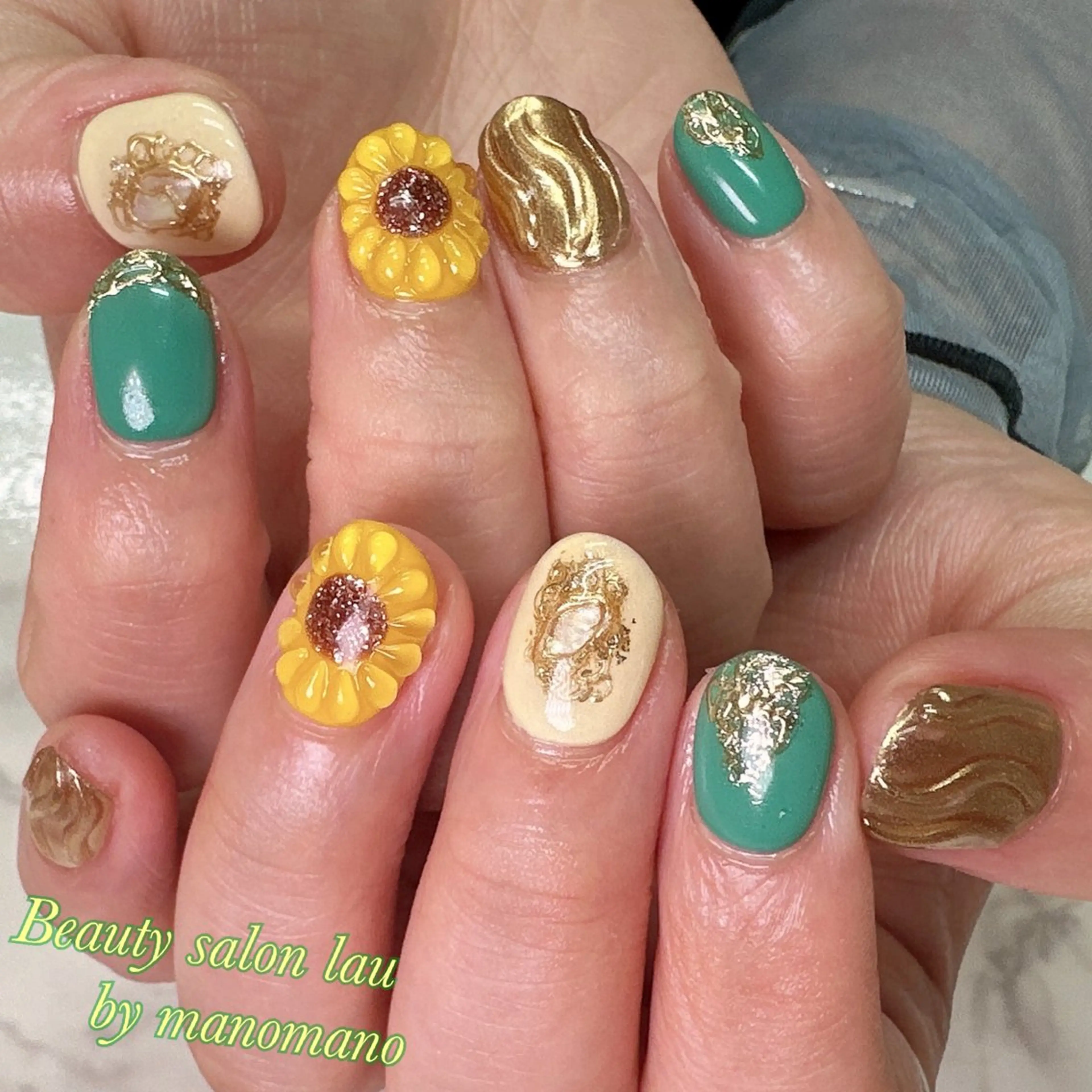 ネイル ハンドネイル ラウバイマノマノ なかざとのネイルデザイン
