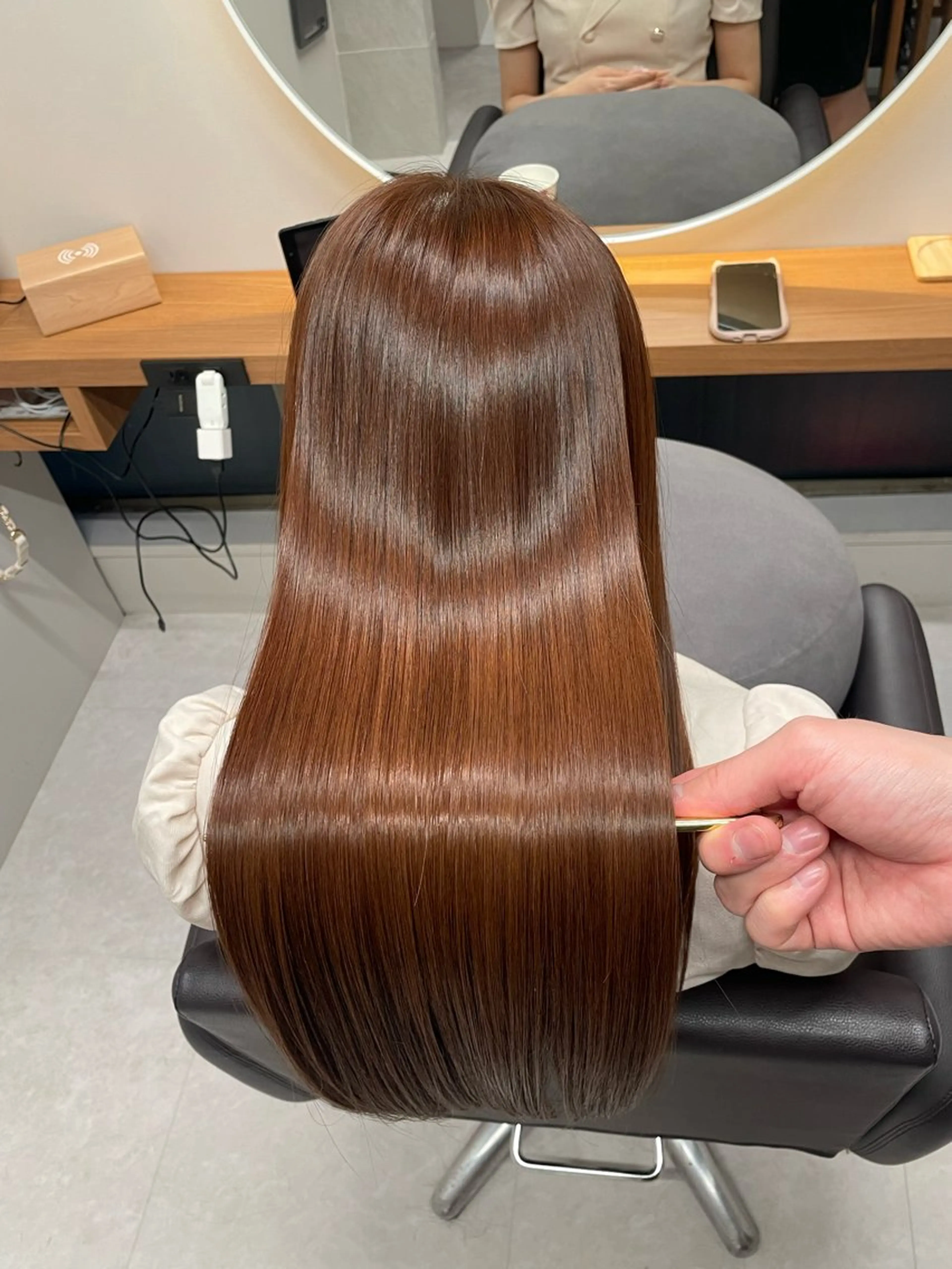 ロング カット ヘアカラー トリートメント 新宿No.1艶髪矯正 美艶カラー/FUKAのヘアスタイル