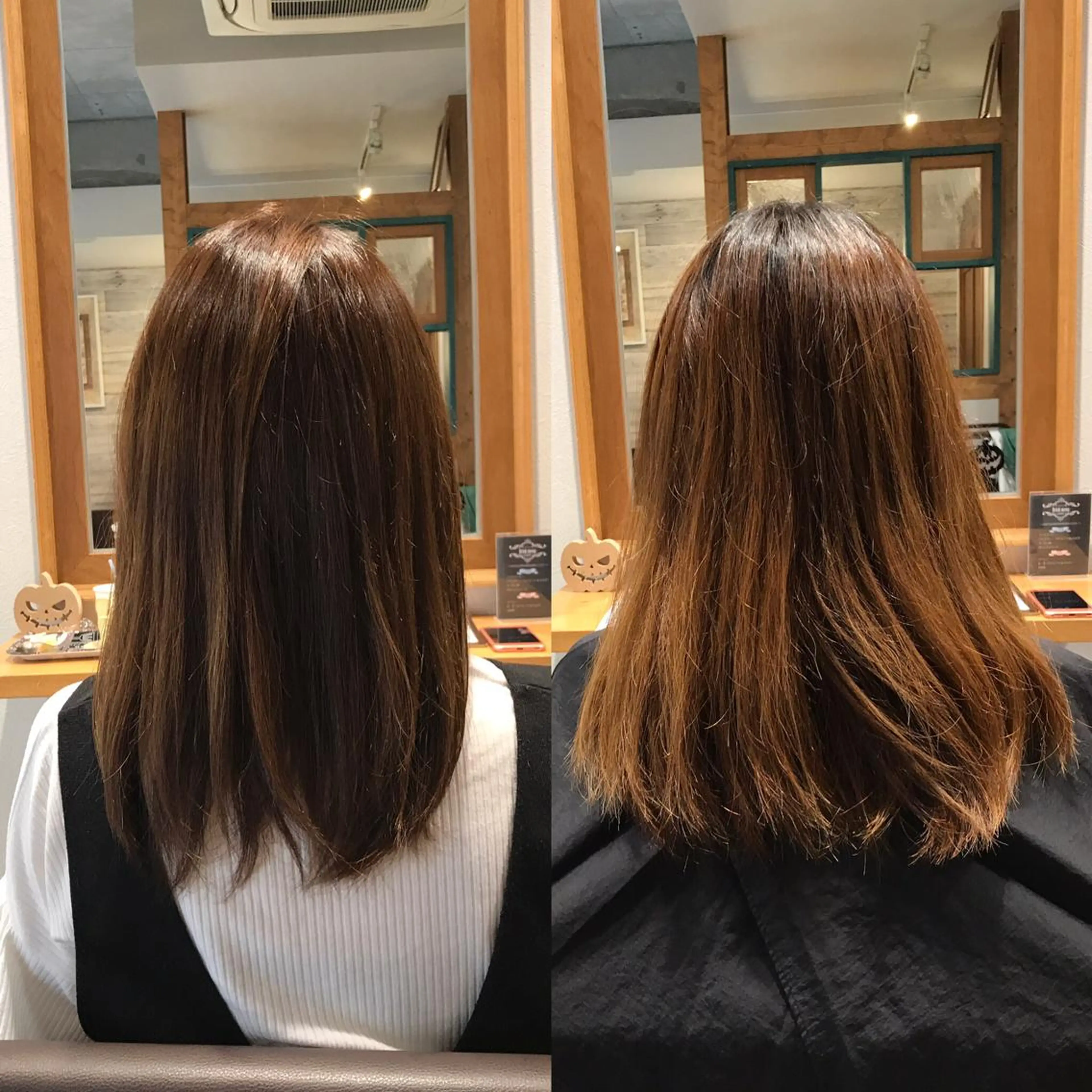 ミディアム カラー アッシュ ベージュカラー ブリーチ TELA HAIR 幕張本郷所属・TELA HAIR 幕張本郷店 千尋のヘアスタイル