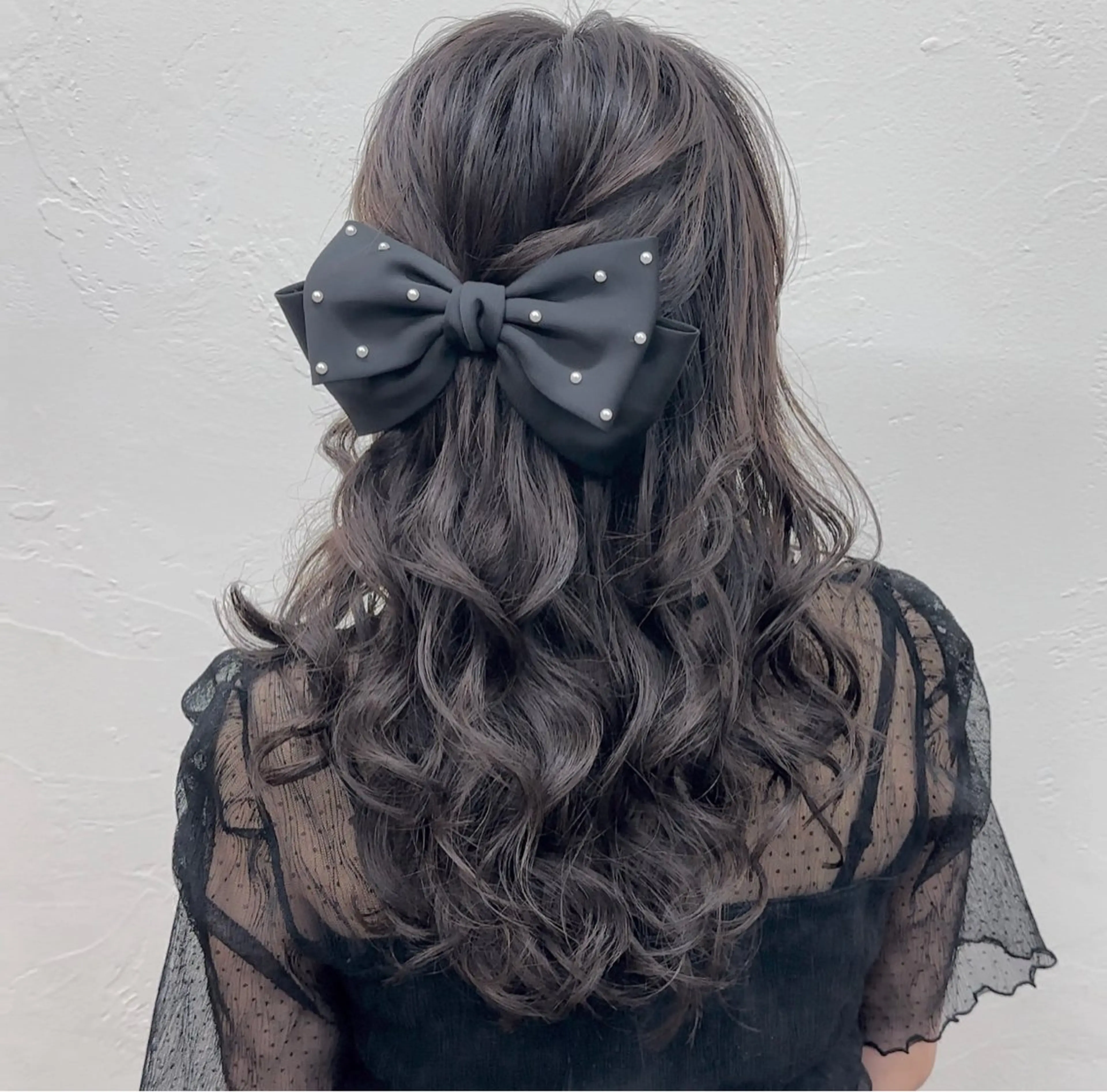 ミディアム パーマ ヘアアレンジ メンズ キッズ ネイル マツエク・マツパ アイブロウ ヘアセット 顔周りcut/ 艶ワンカラー♥ちさきのヘアスタイル